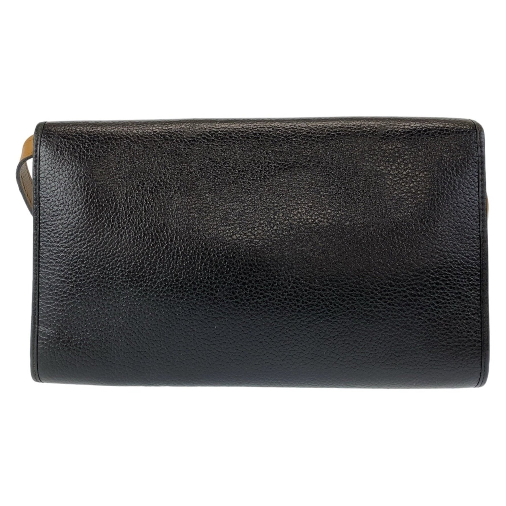 Christian Dior Vintage Gold Hardware Leather Shoulder Bag Pochette