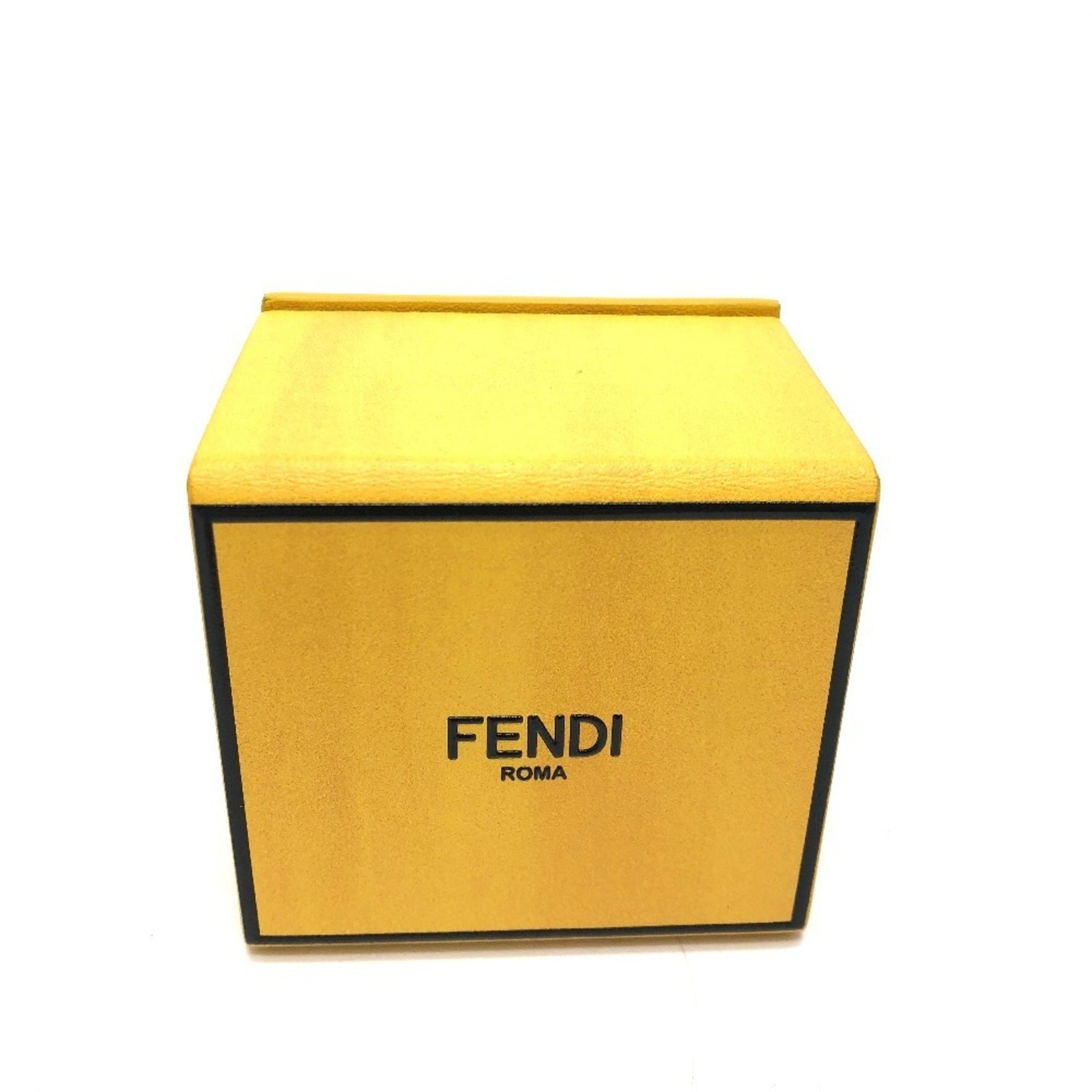 FENDI Accessory Box Charm Keychain Leather