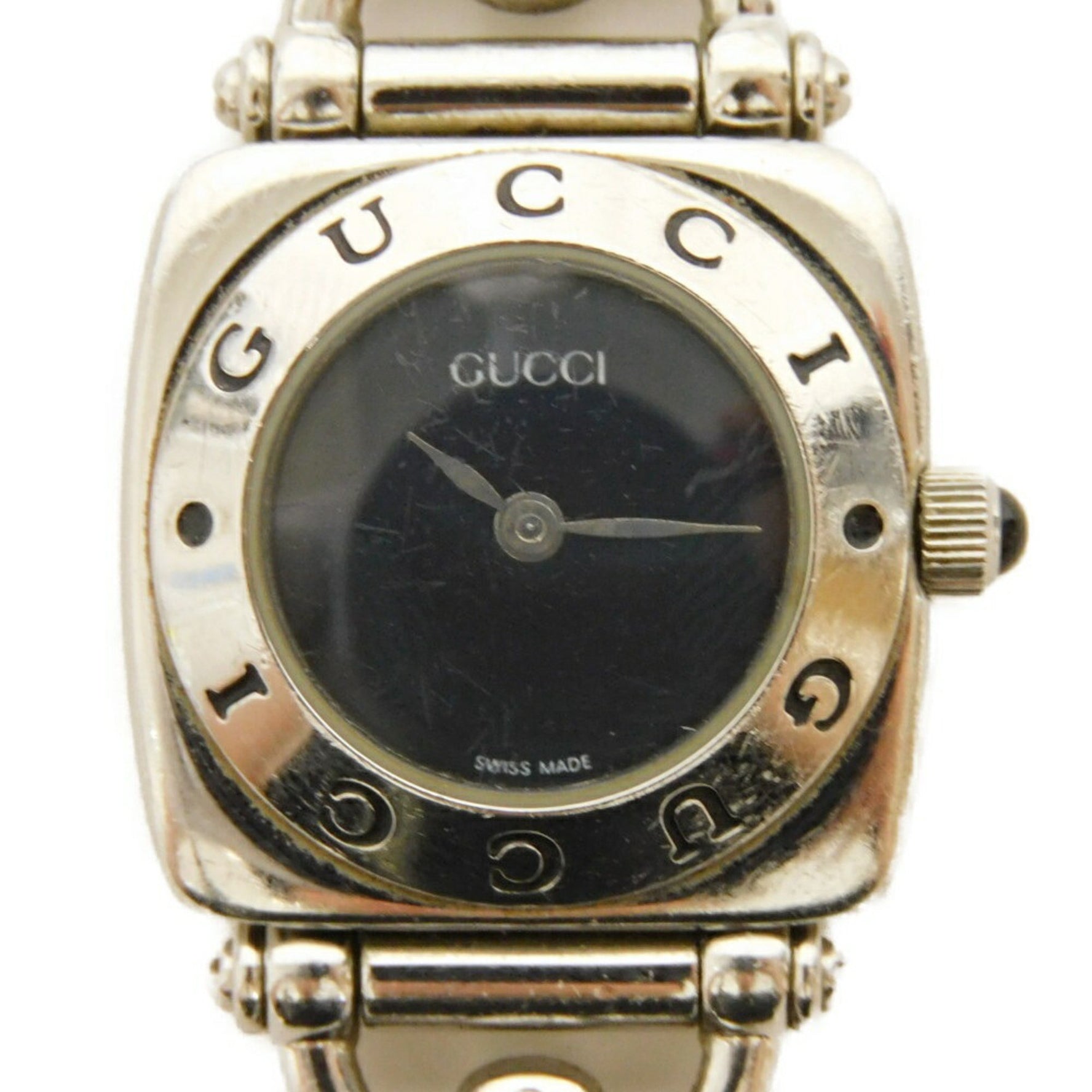 Gucci Horsebit Watch with Black Dial and Quartz Movement, Square