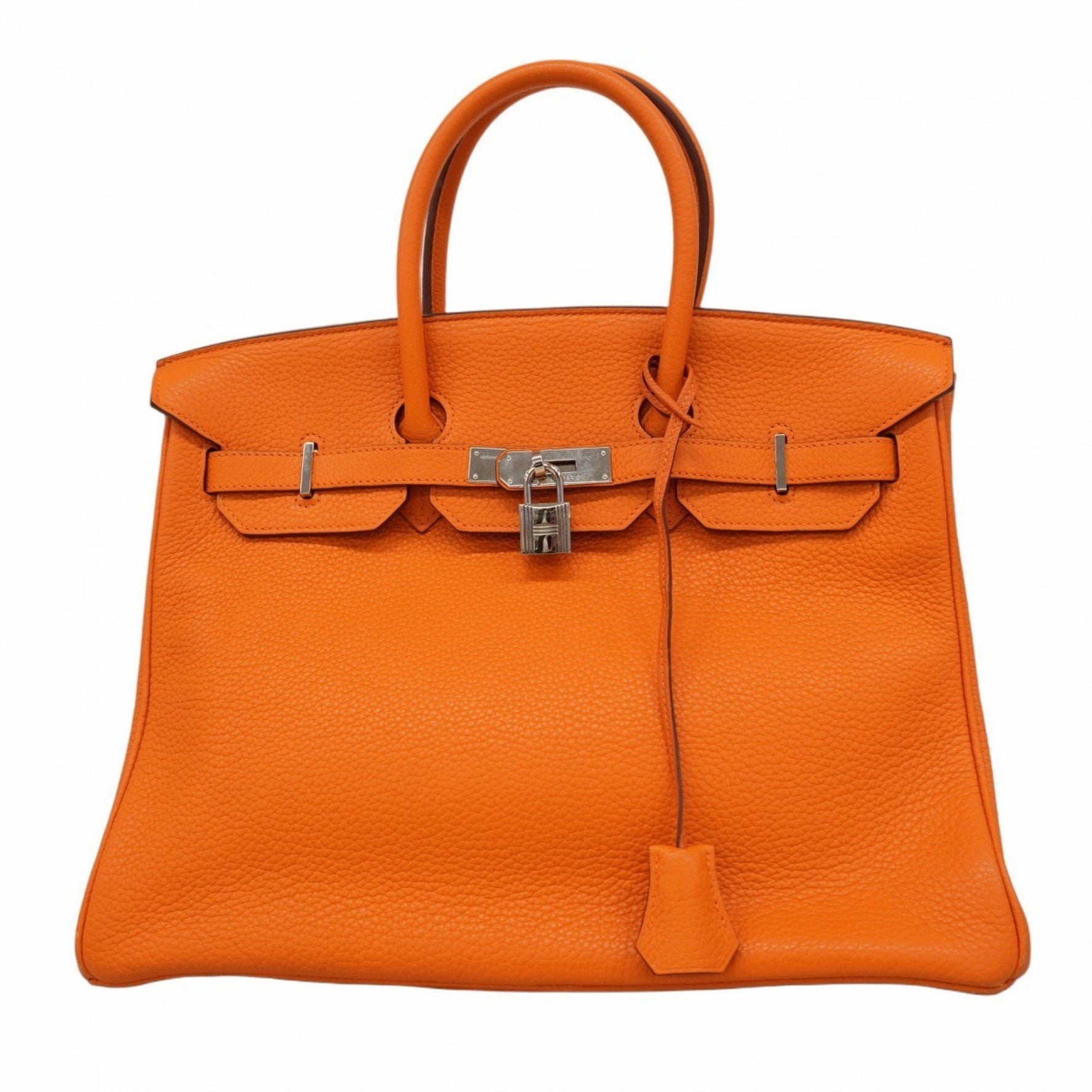 Hermes Hermès Birkin 35 Togo Orange Handbag (P Stamp) for Women