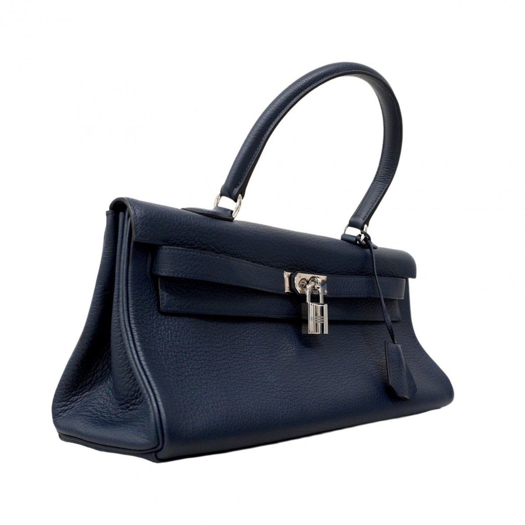 Hermes Hermès Shoulder Bag, Birkin, Taurillon Clemence Blue Nuit, □M Stamp, Men's/Women's