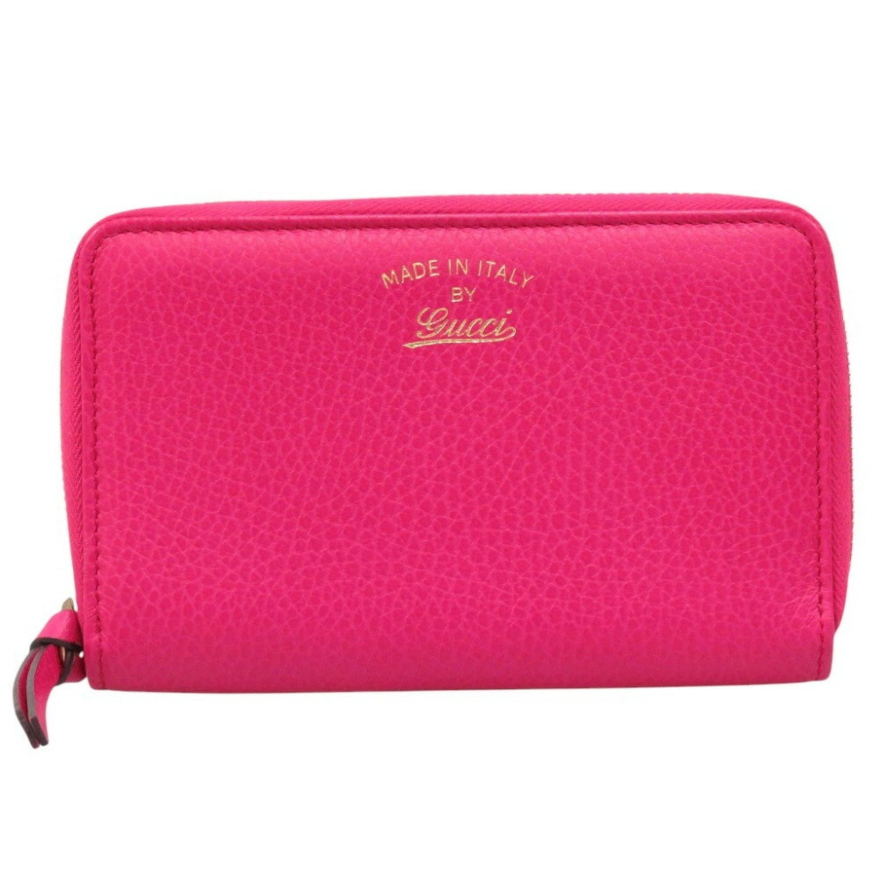 Gucci Swing Leather Fuchsia Long Wallet