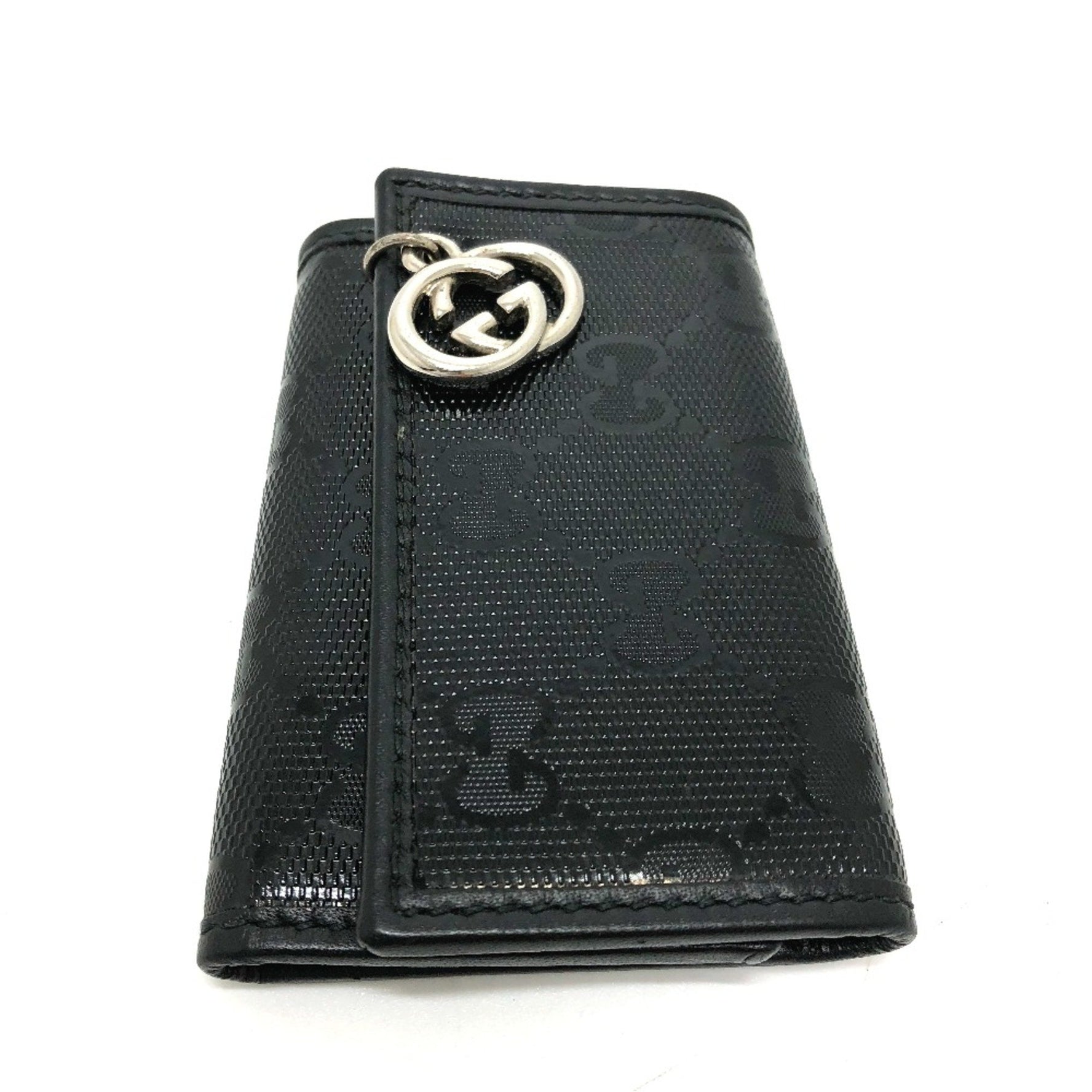 Gucci GG GG/logo key Key Case SilverHardware