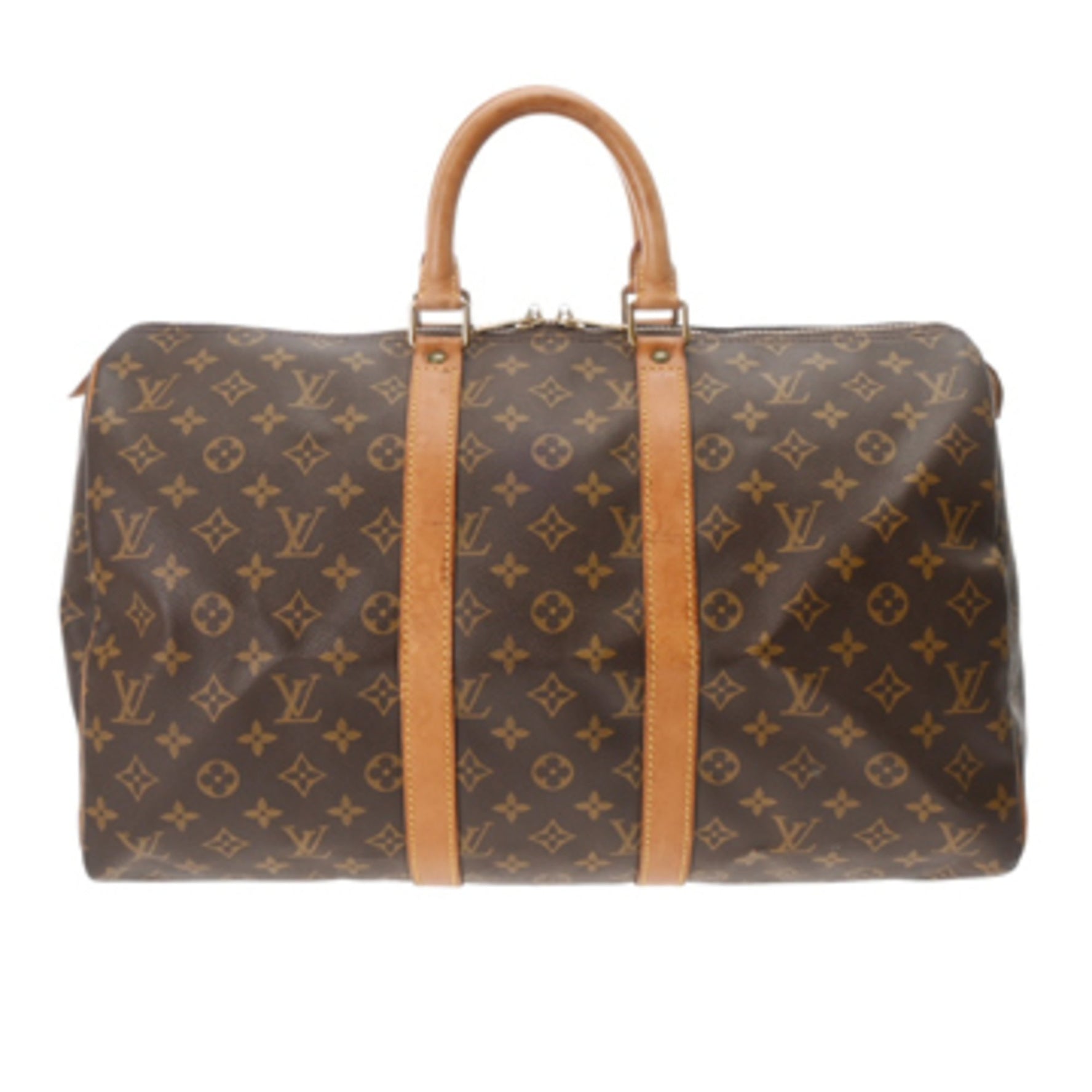 Louis Vuitton Monogram Keepall 45 Brown Unisex Canvas Boston Bag