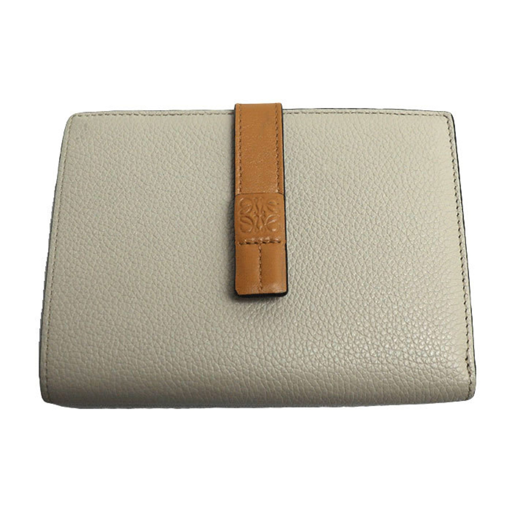 LOEWE Vertical Wallet Medium Bi-fold Light Oat/Honey