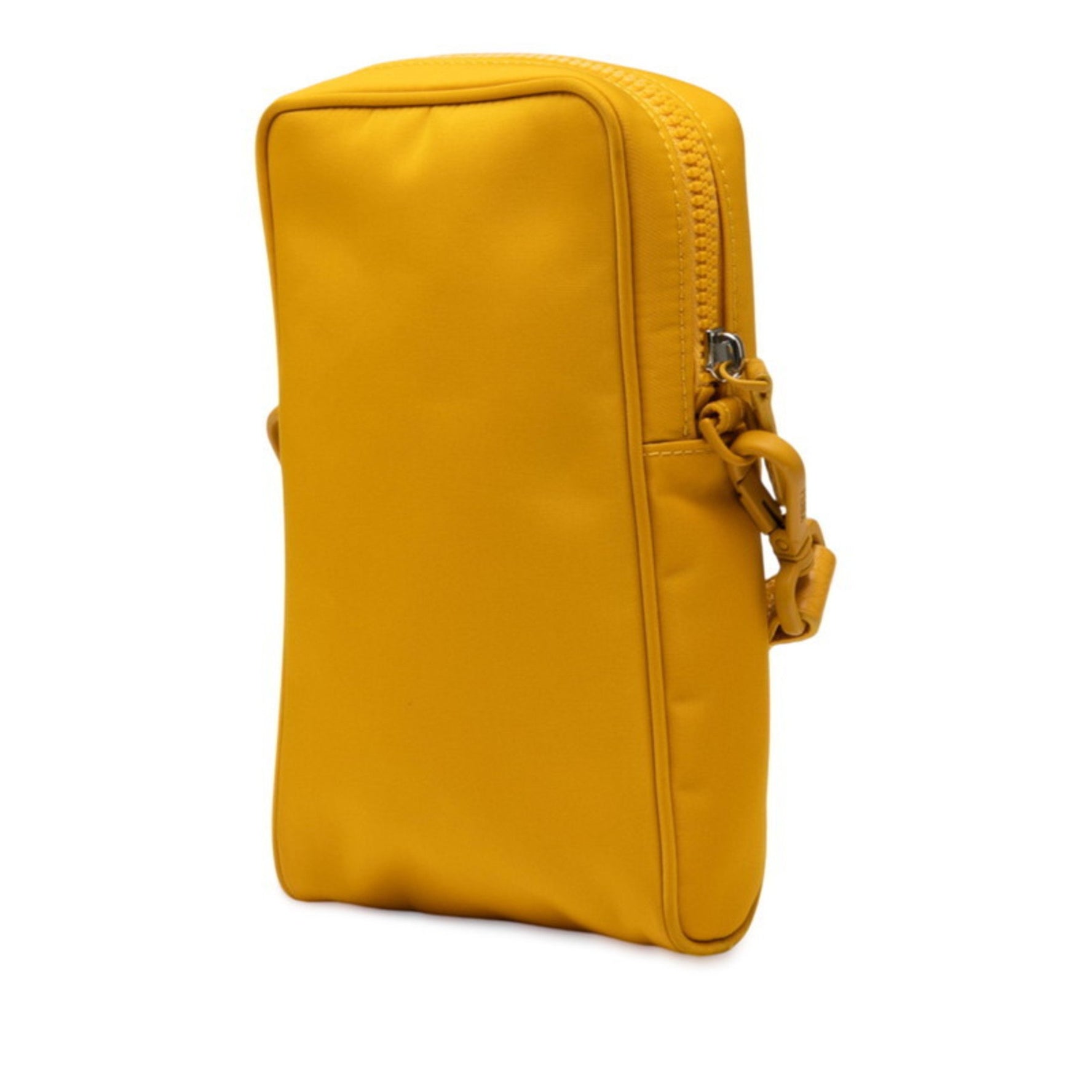 Fendi FF logo shoulder bag nylon and leather .