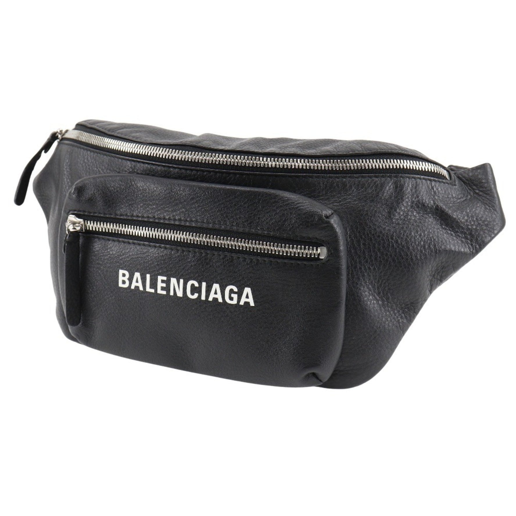 BALENCIAGA Everyday Waist Bag 1000 Leather Every day Unisex