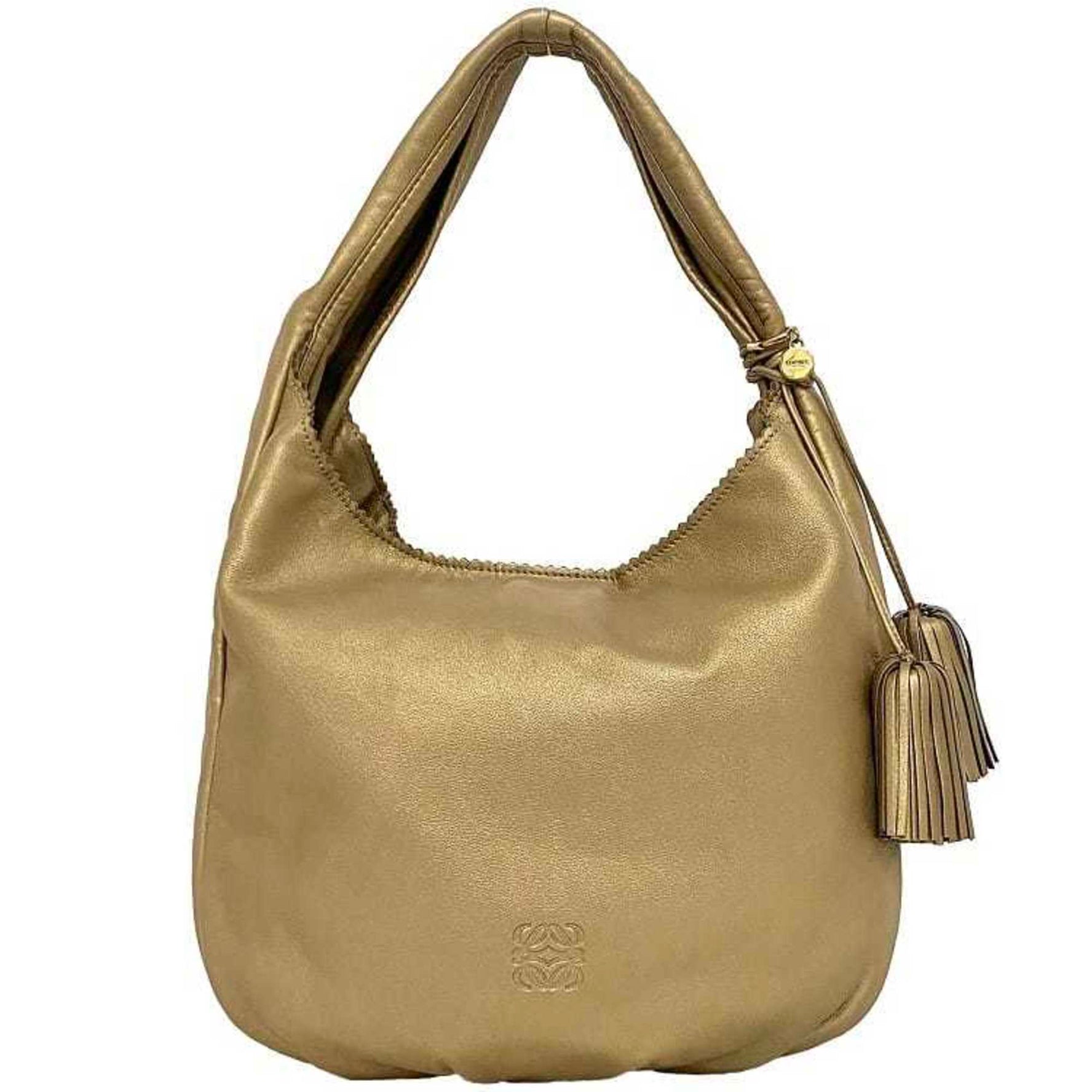 LOEWE Bag Anagram Tassel Nappa Leather Charm Ladies Soft