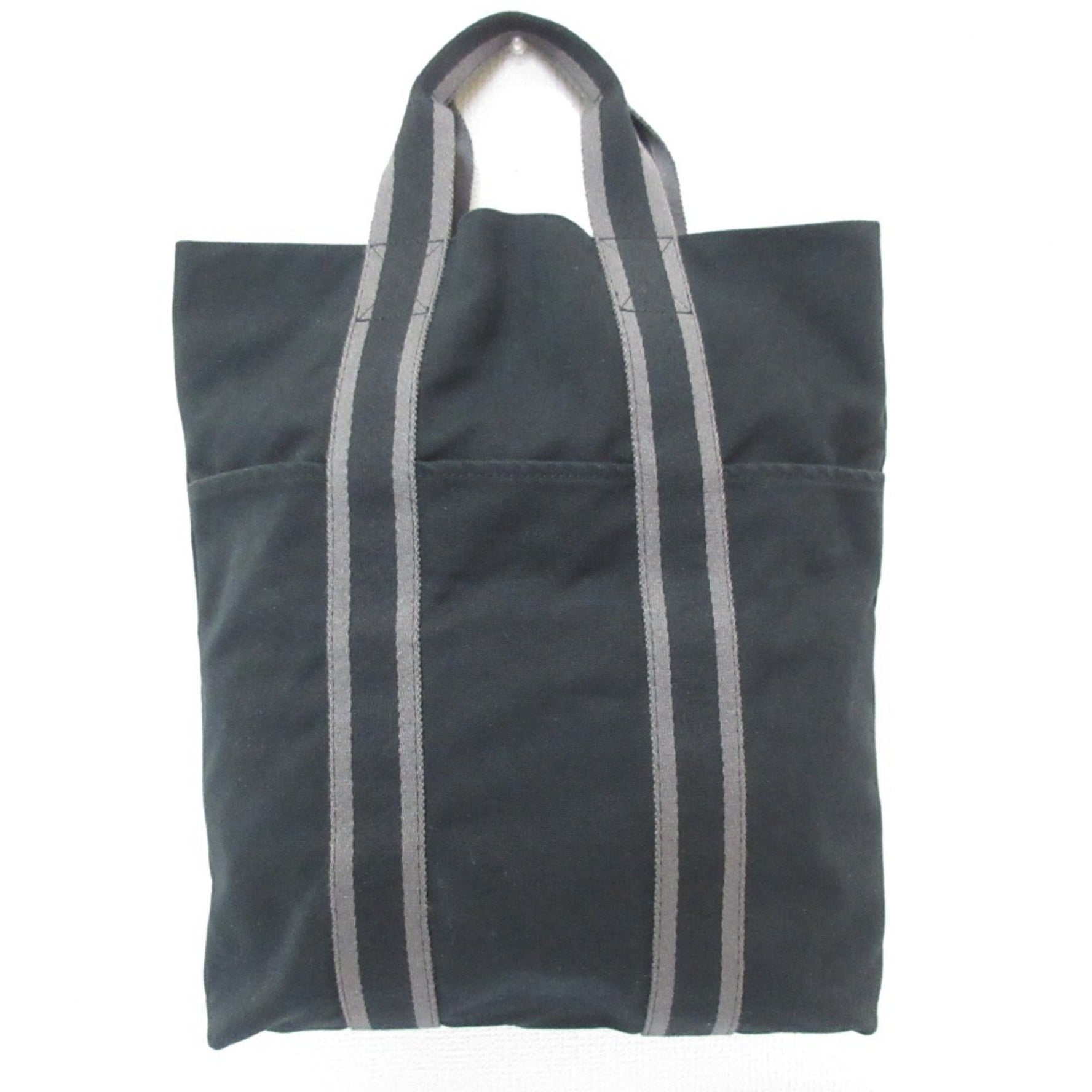 HERMES Foult Cabas Canvas Tote Bag