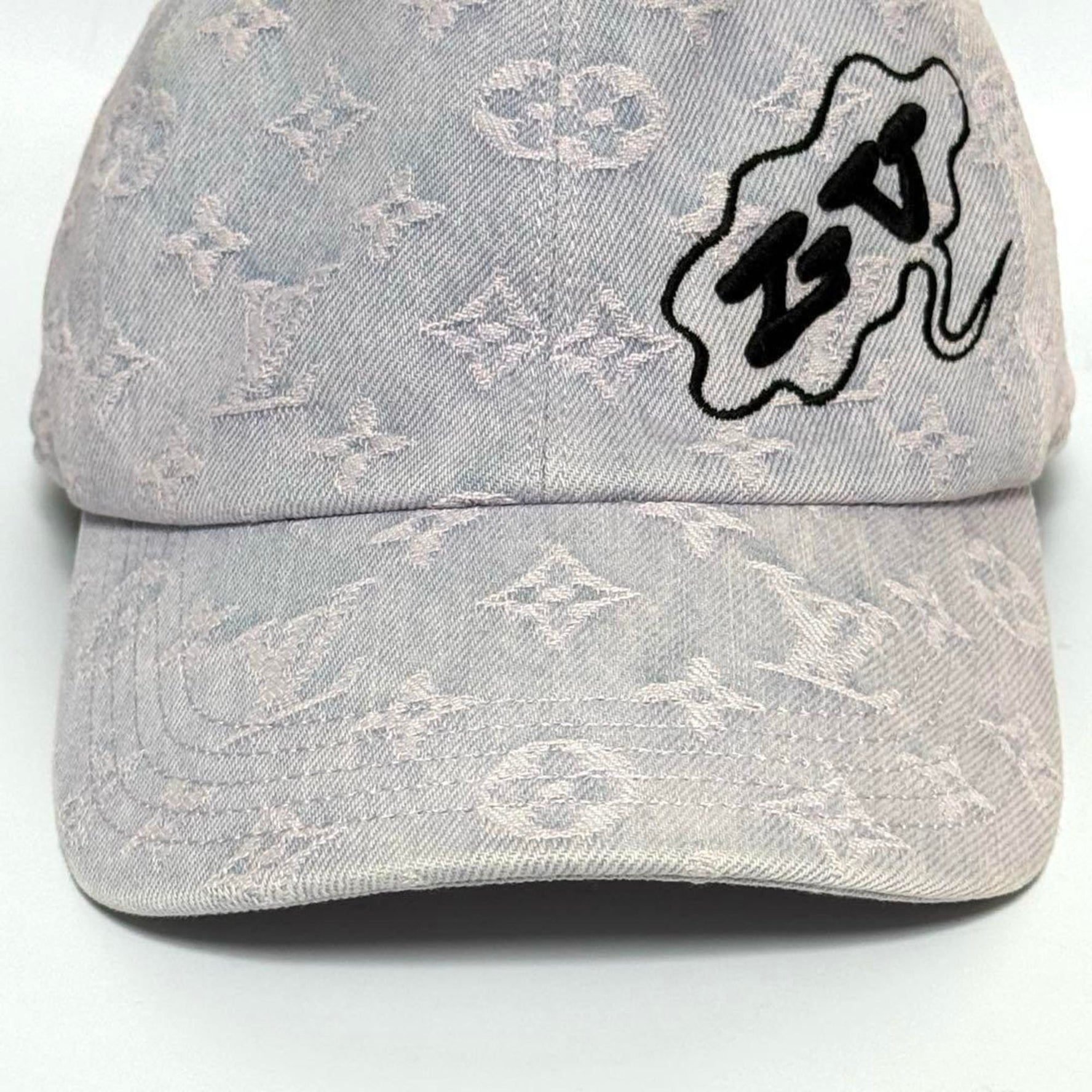 Louis Vuitton Denim Monogram Newsboy Cap