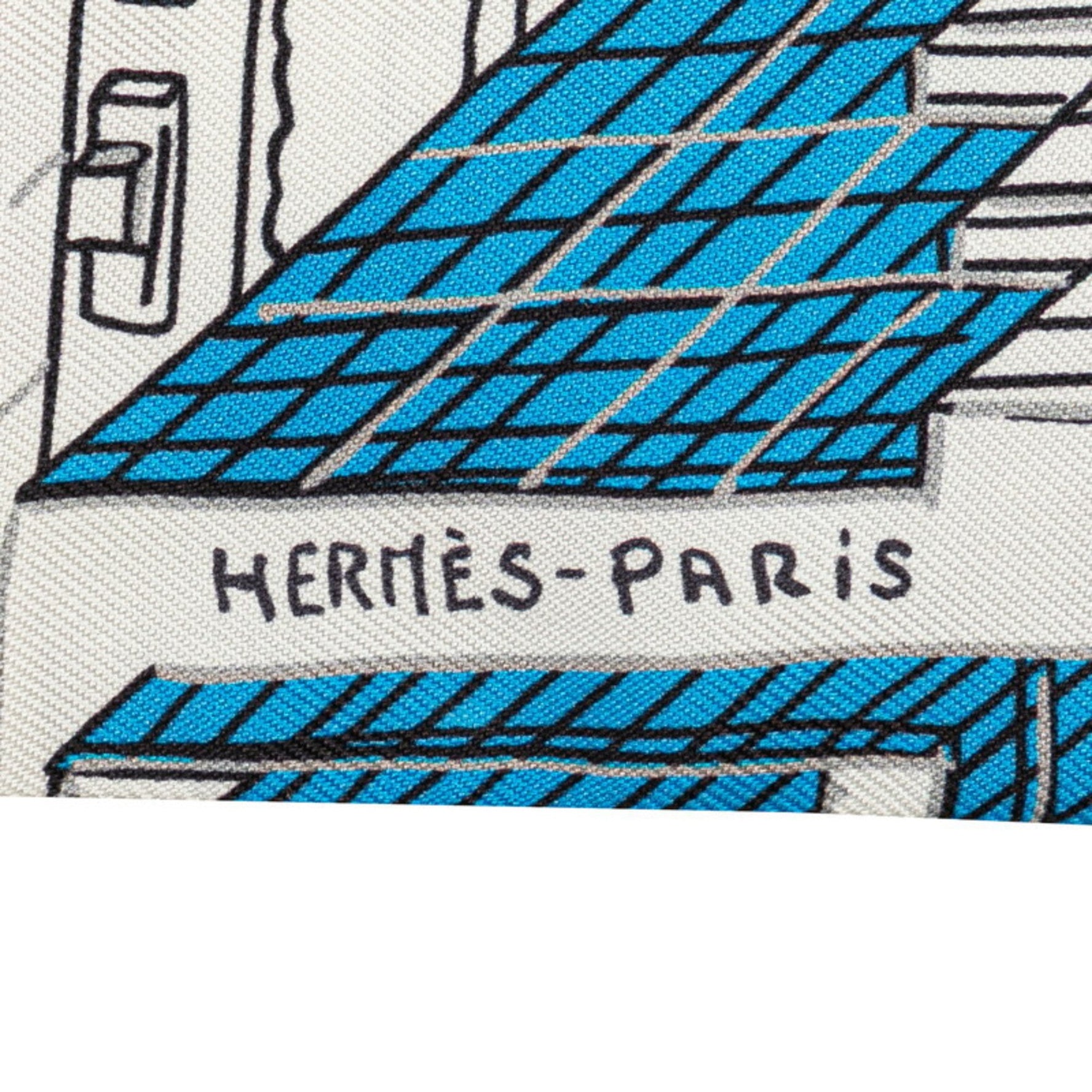 Hermès Twilly PANTIN CITY Pantin City Scarf, Multicolor Silk, HERMES