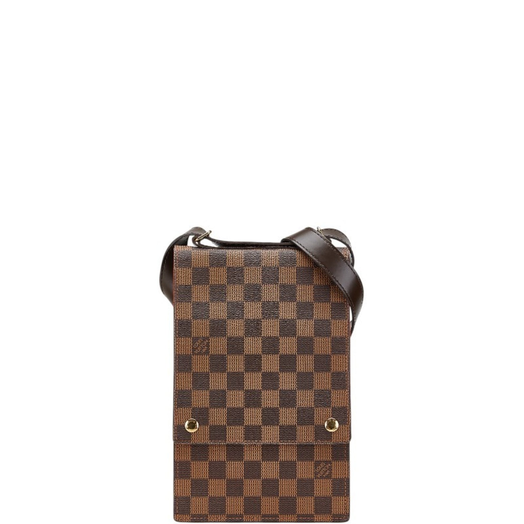 Louis Vuitton Damier Portobello Shoulder Bag PVC Leather