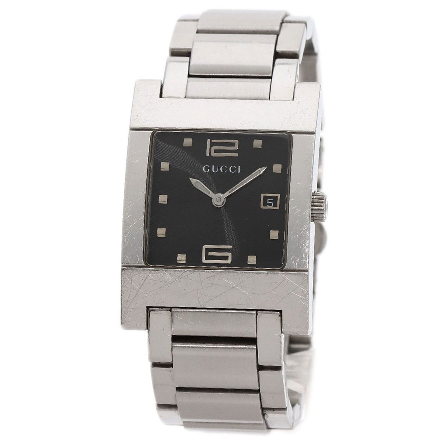 Gucci Square Face Watch Stainless Steel SS