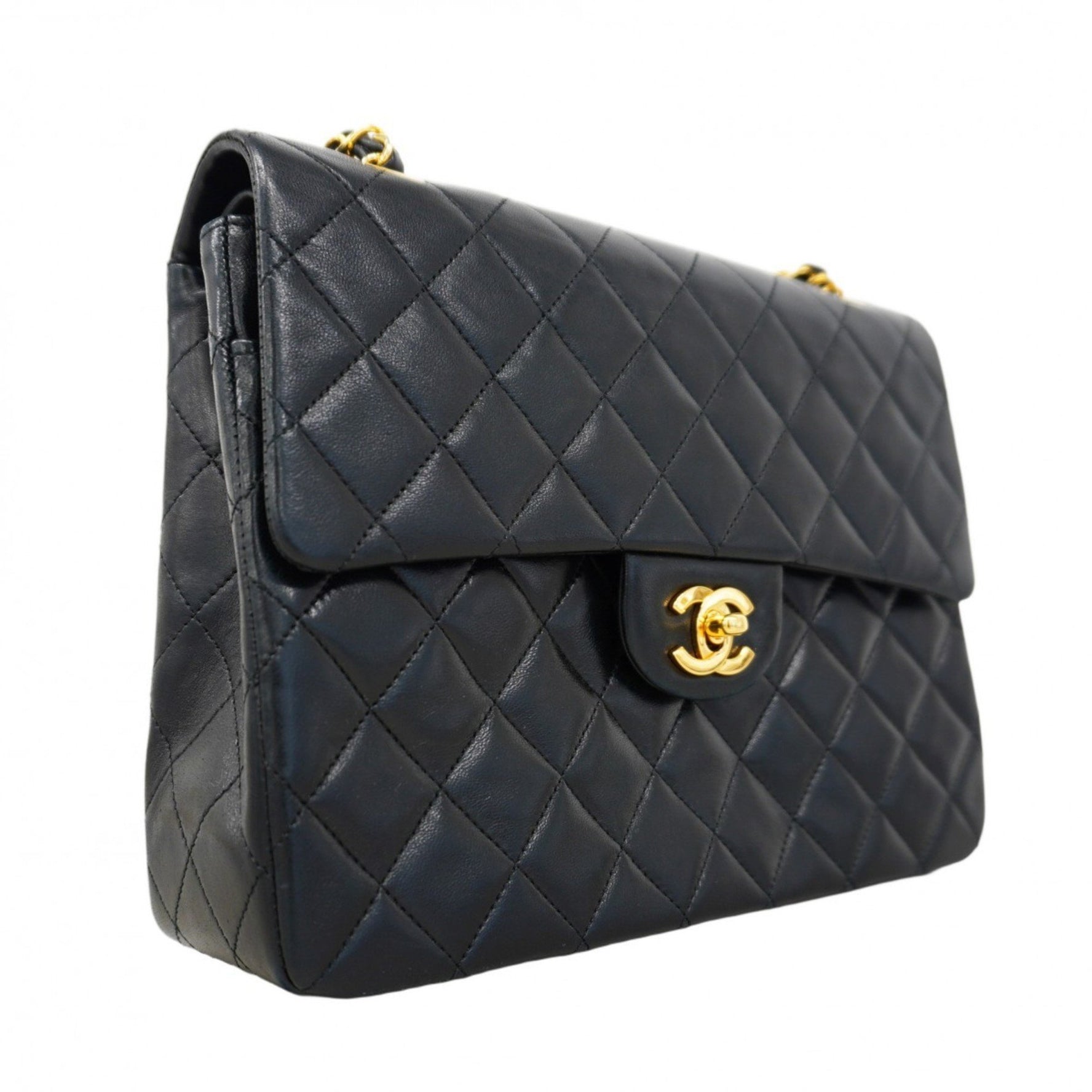 Chanel Matelasse Shoulder Bag with Double Flap and Chain, Lambskin