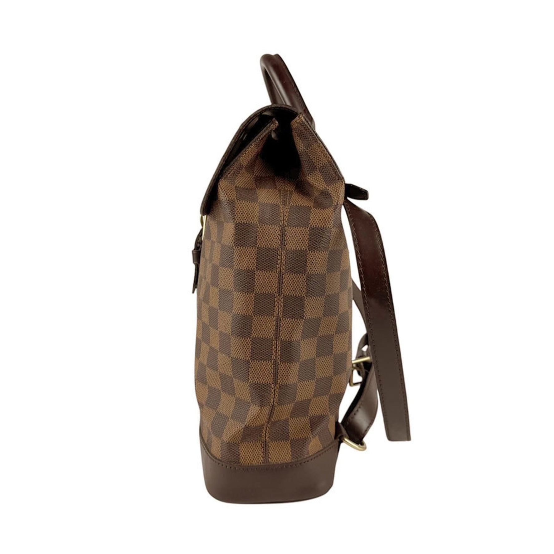 Louis Vuitton Damier Soho Backpack in Canvas and Ebene Leather