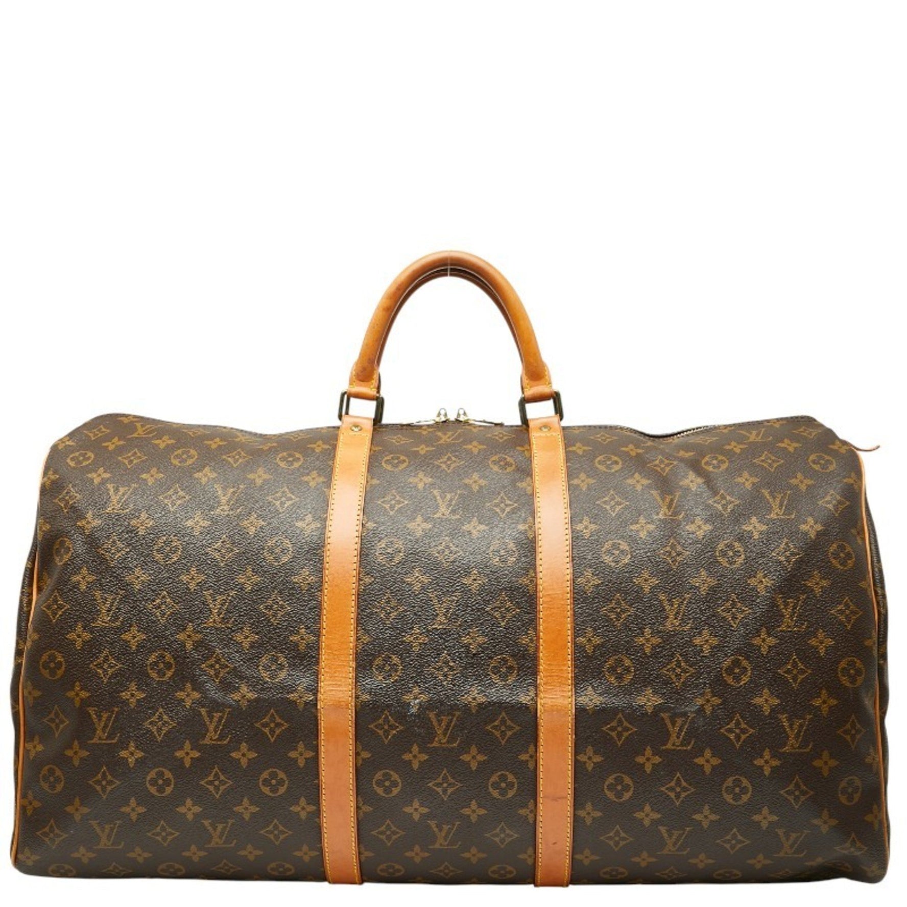 Louis Vuitton Monogram Keepall 60 Boston Bag/Travel Bag Leather LOUIS VUITTON
