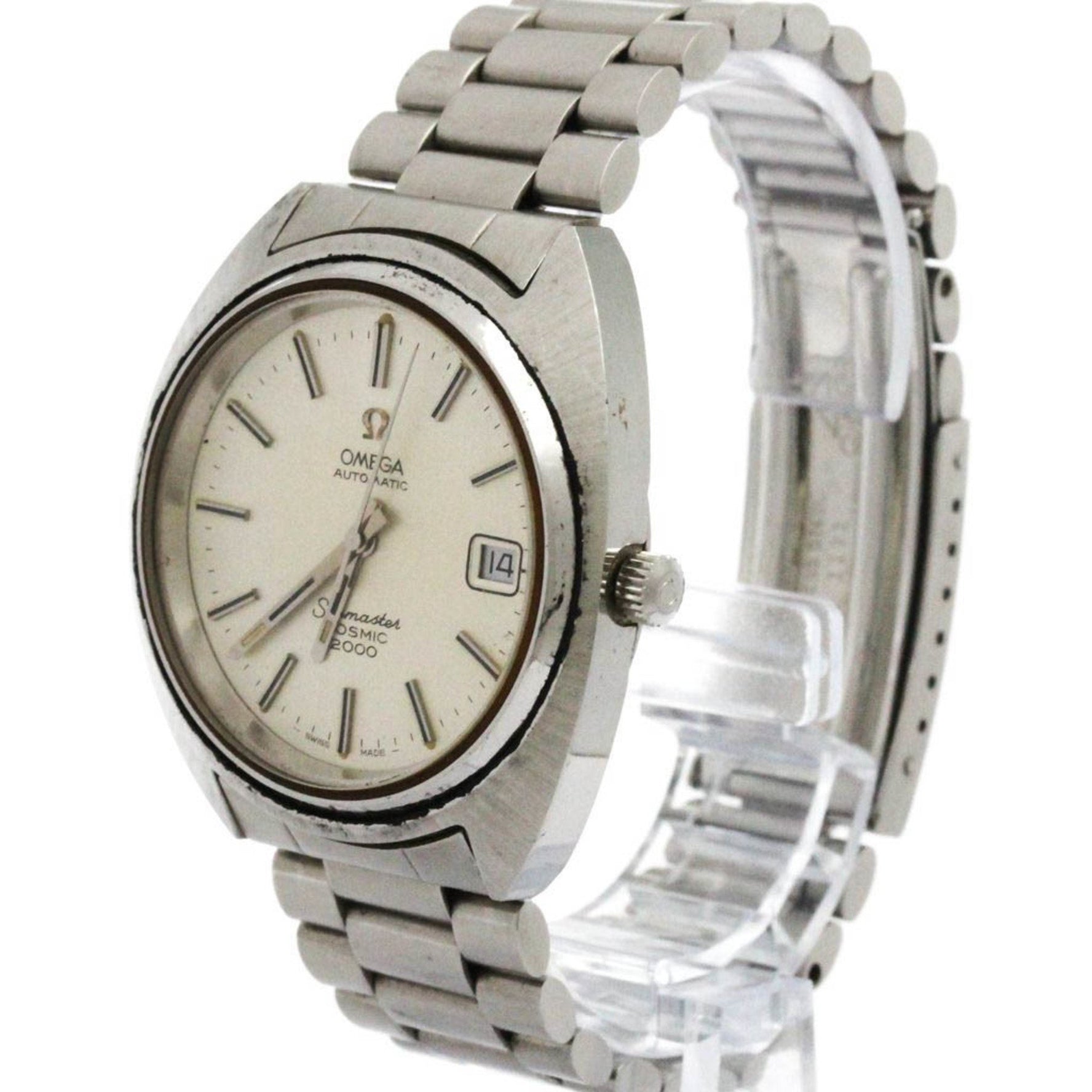 OMEGA Seamaster Cosmic 2000 Cal 1012 Steel Automatic Watch 166.128 Vintage