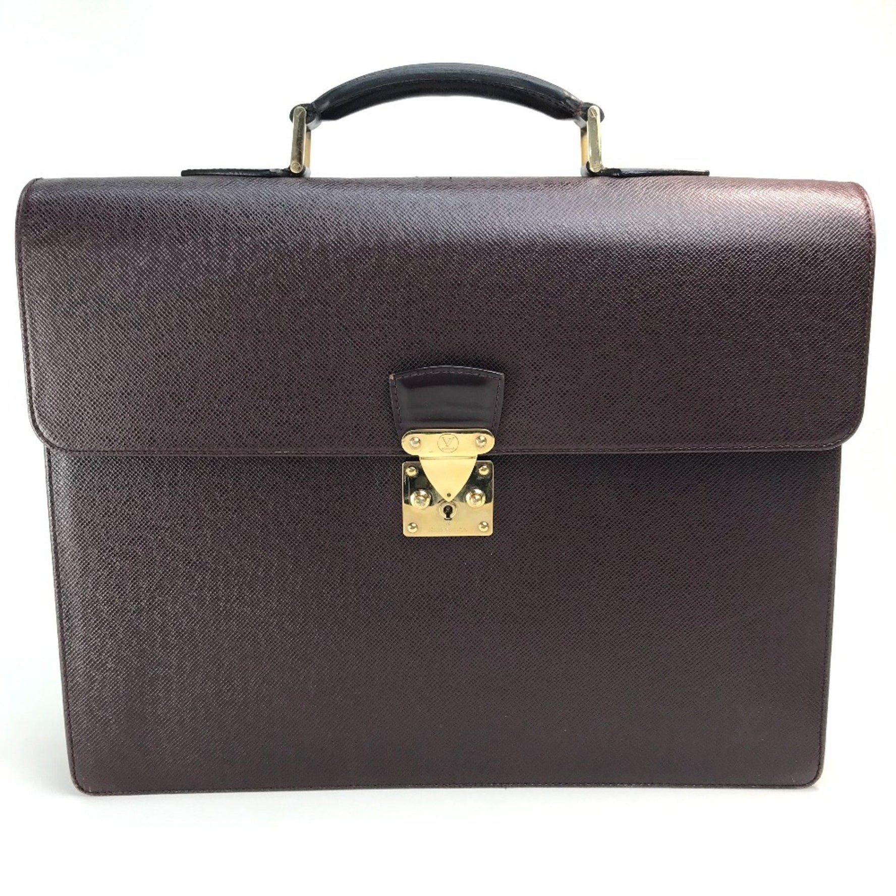 Louis Vuitton Taiga Bag Hand Bag Business bag Acajou Bordeaux Based