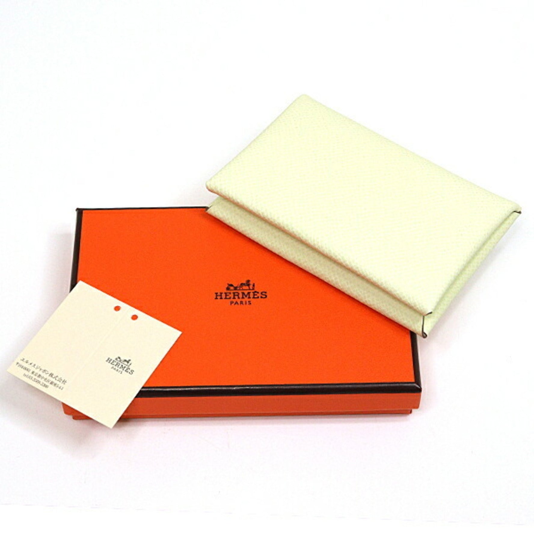 Hermes Calvi card case coin Epson Milton W stamp Made in 2024 Unused