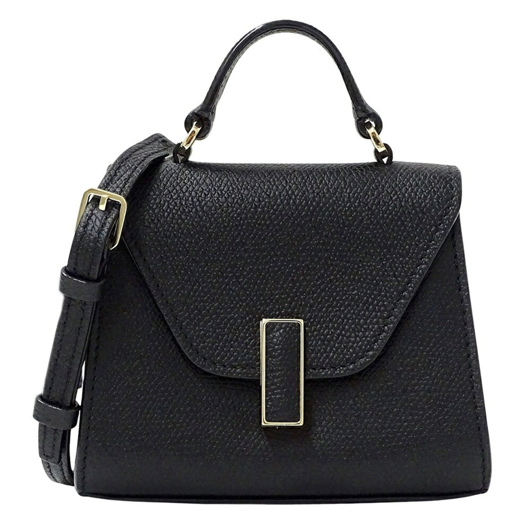 Valextra Women's Body Bag, Waist Iside Belt, Calfskin, Black, Micro Bag