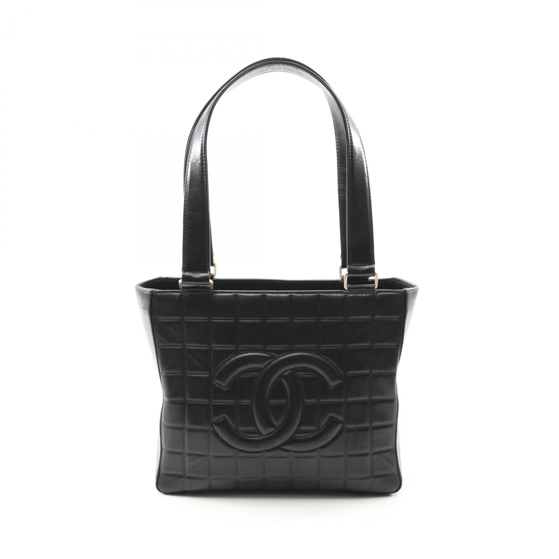 CHANEL Chocolate Bar Tote Bag Lambskin (Sheepskin)