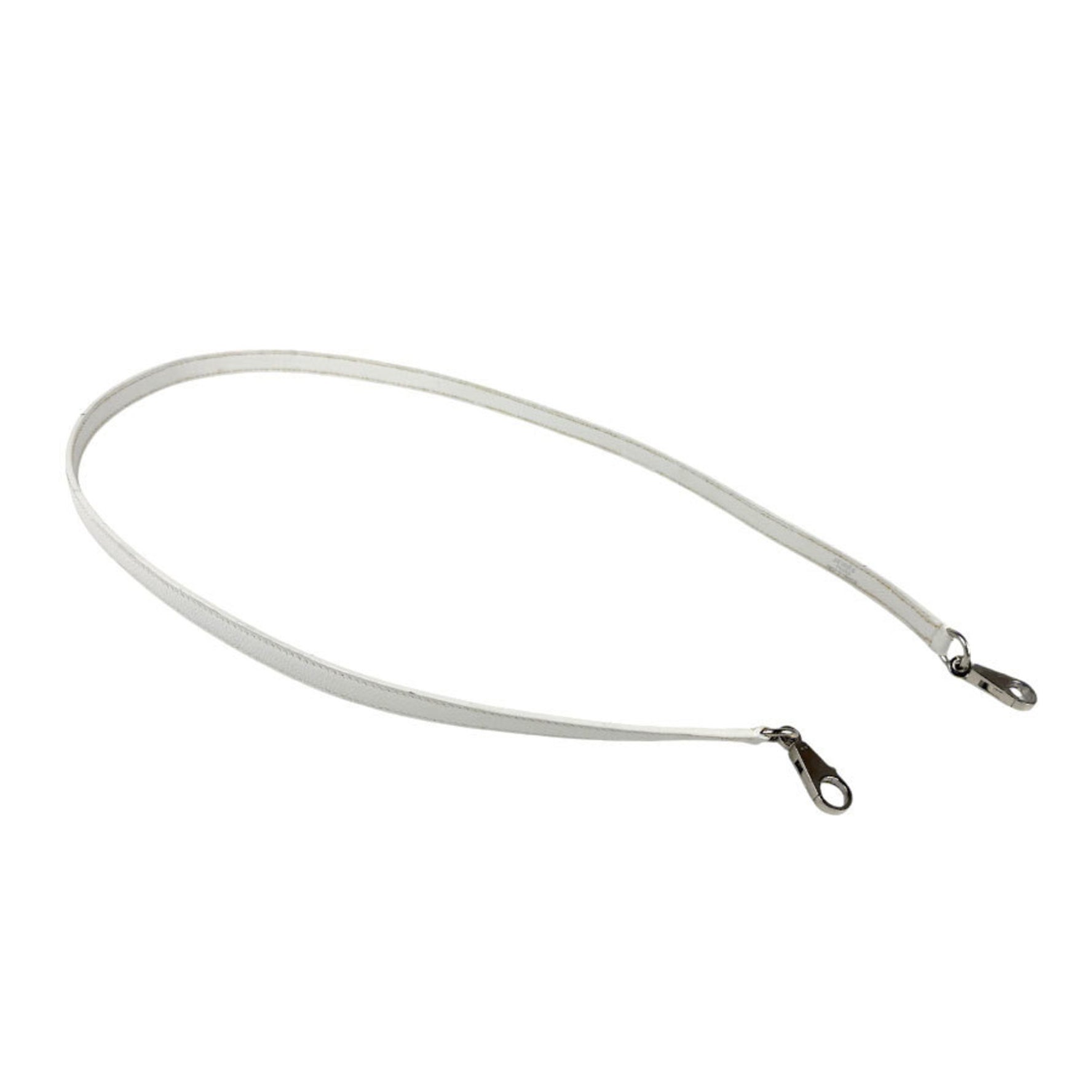 Hermes shoulder strap for Bolide and Kelly, Epsom leather, white, silver, men women