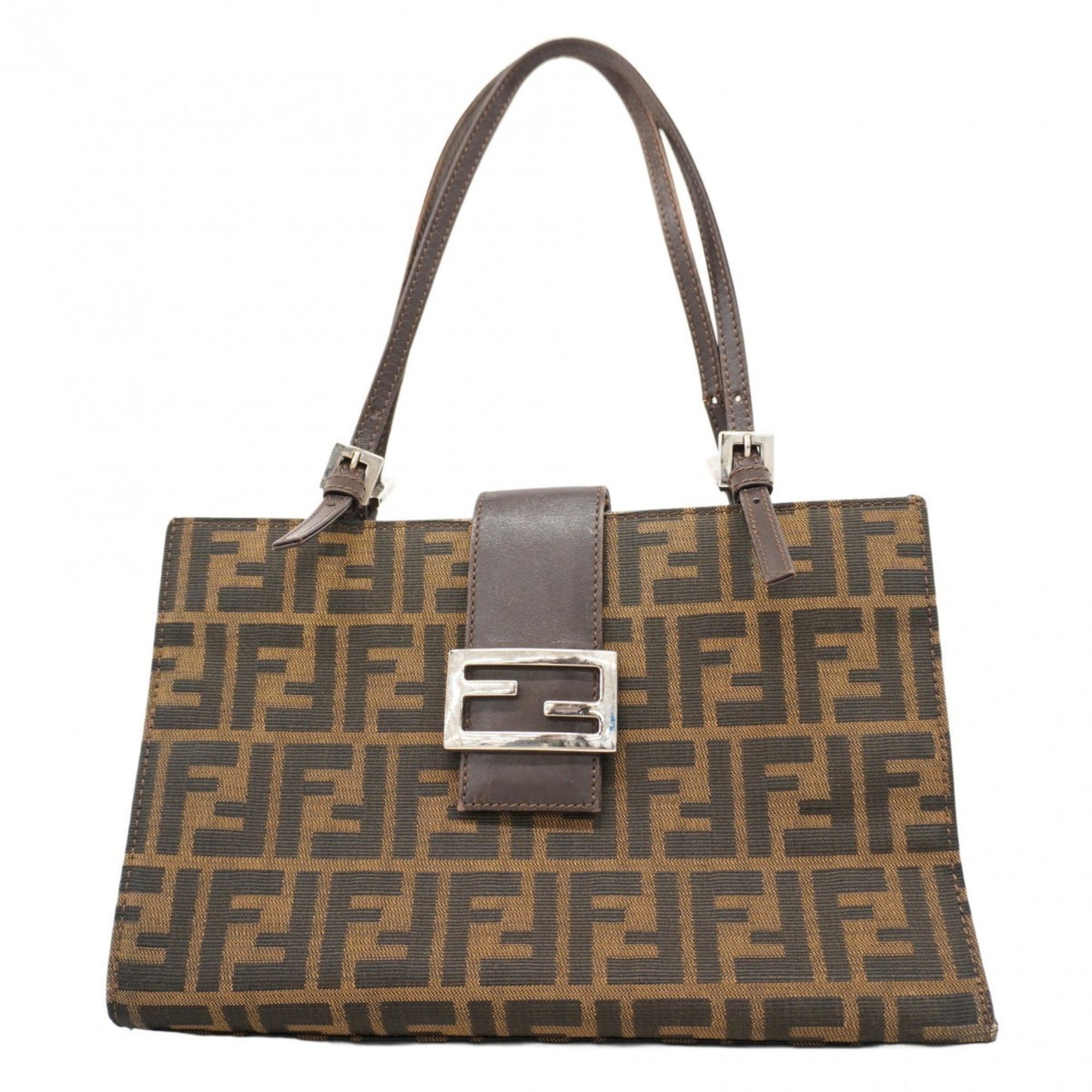 Fendi Zucca nylon canvas handbag in