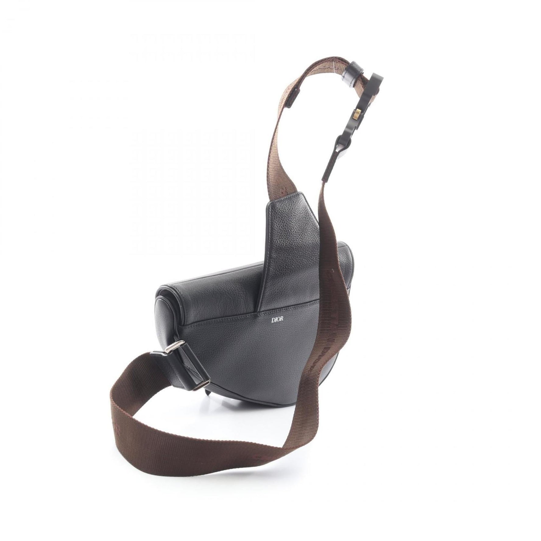 Christian Dior Dior Christian x CACTUS JACK saddle bag, waist body leather, black, brown