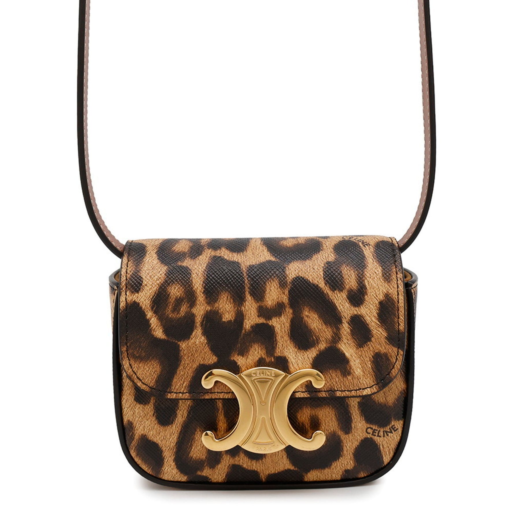 Celine Shoulder Bag Mini Claude Leather Pochette