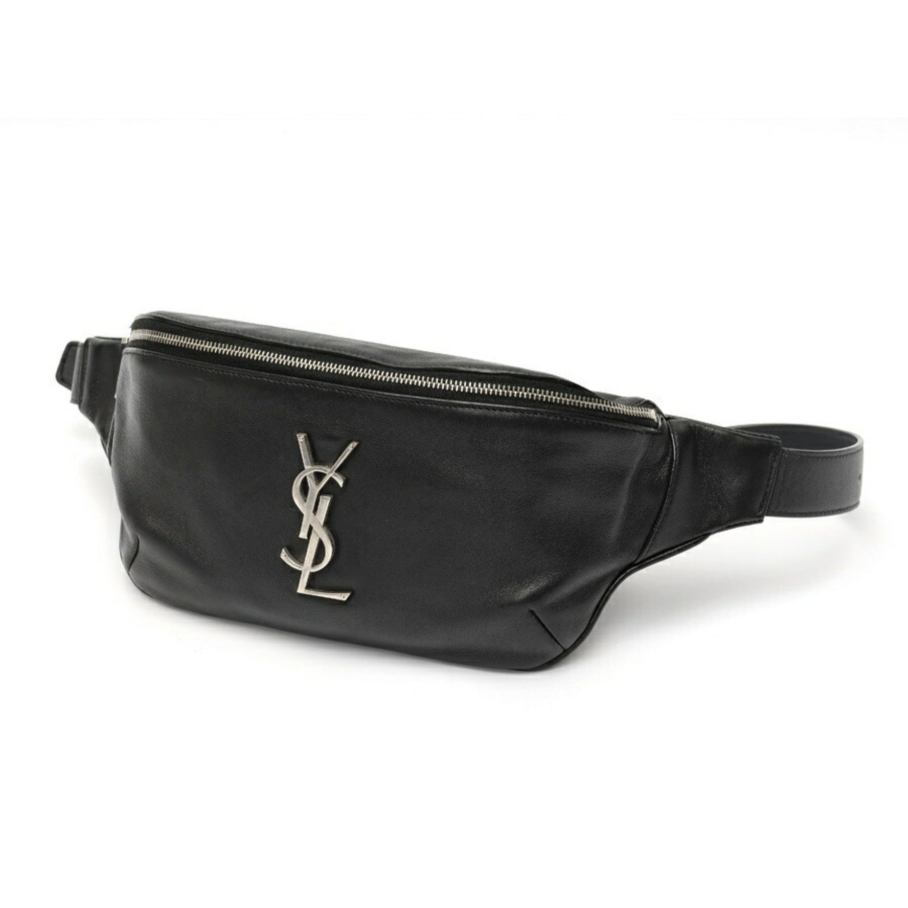 Saint Laurent Classic Monogram Belt Bag Leather