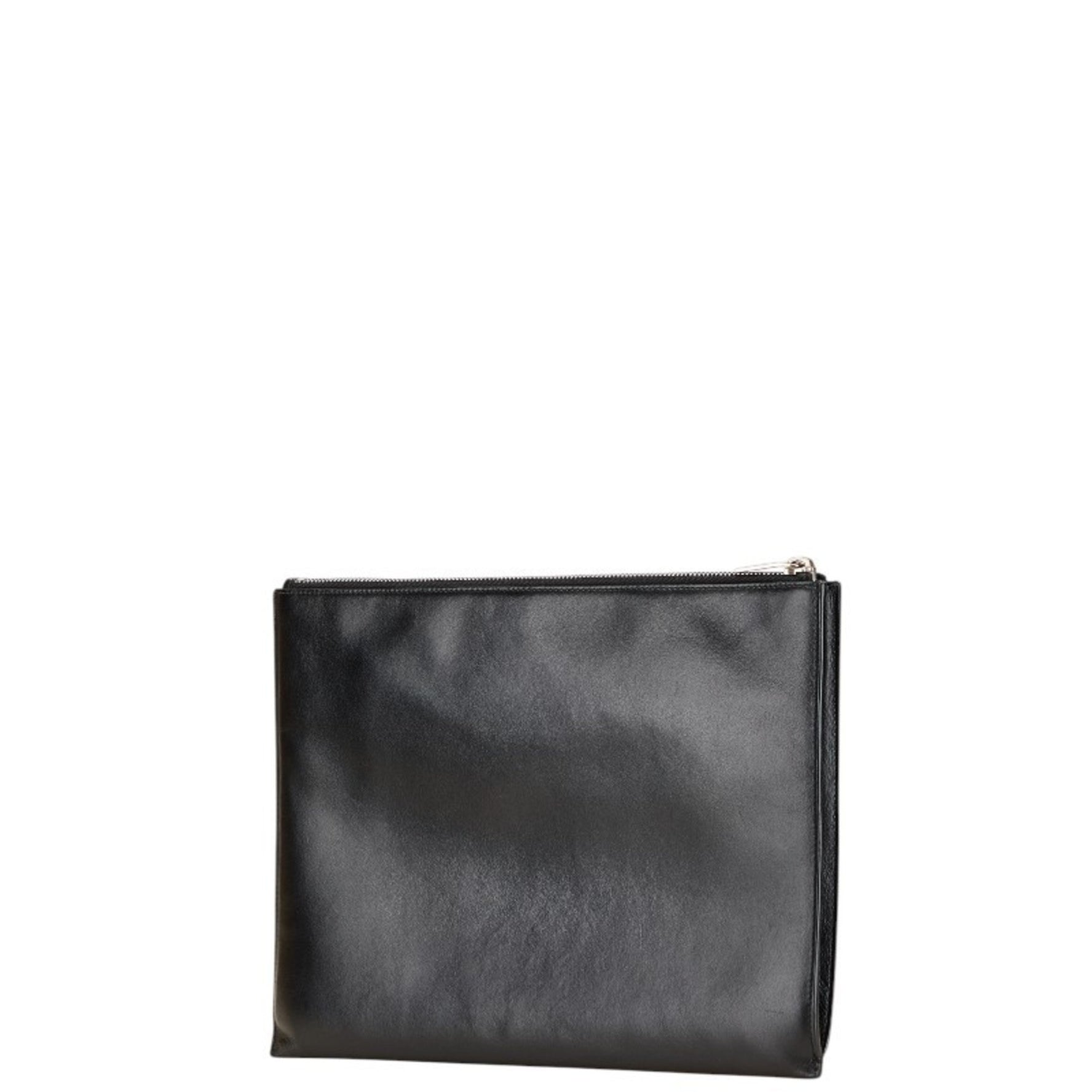 Saint Laurent logo print studded iPad tablet case clutch bag in black and multicolored leather .