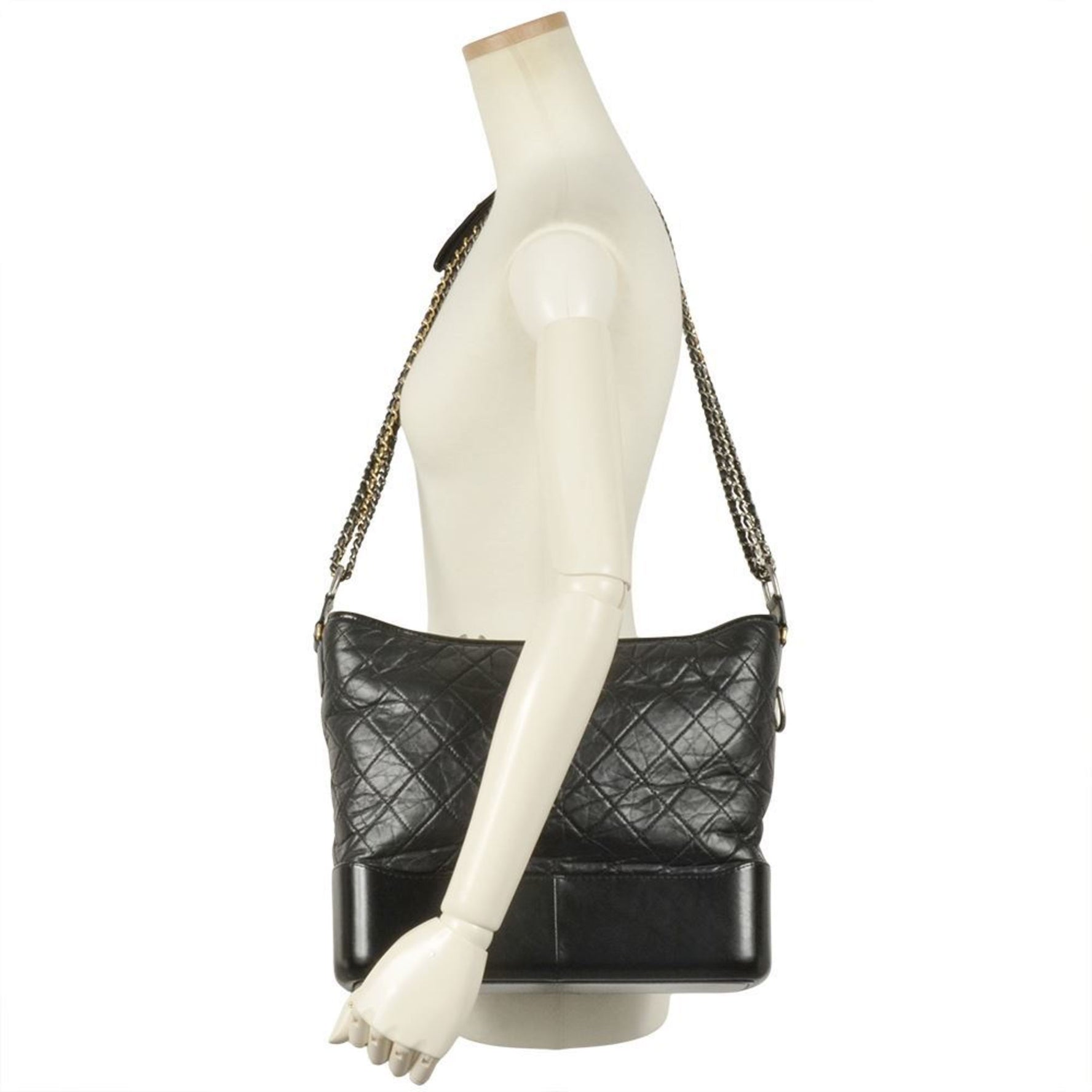 CHANEL Gabrielle de Large Hobo Shoulder Bag Calfskin Chain Series (2018 Production)