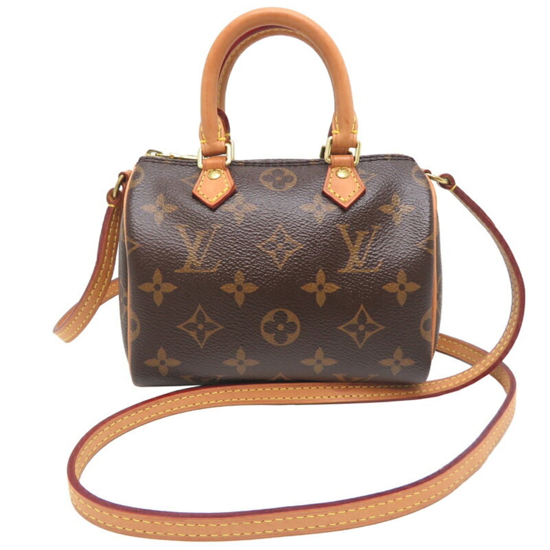 Louis Vuitton Nano Speedy Boston Bag Monogram Brown