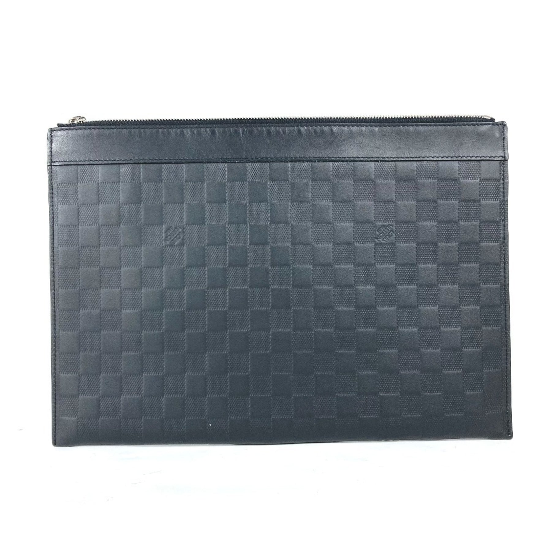 Louis Vuitton Damier Infini Pochette Discovery Second Bag Pouch Clutch Leather Men's Onyx Black