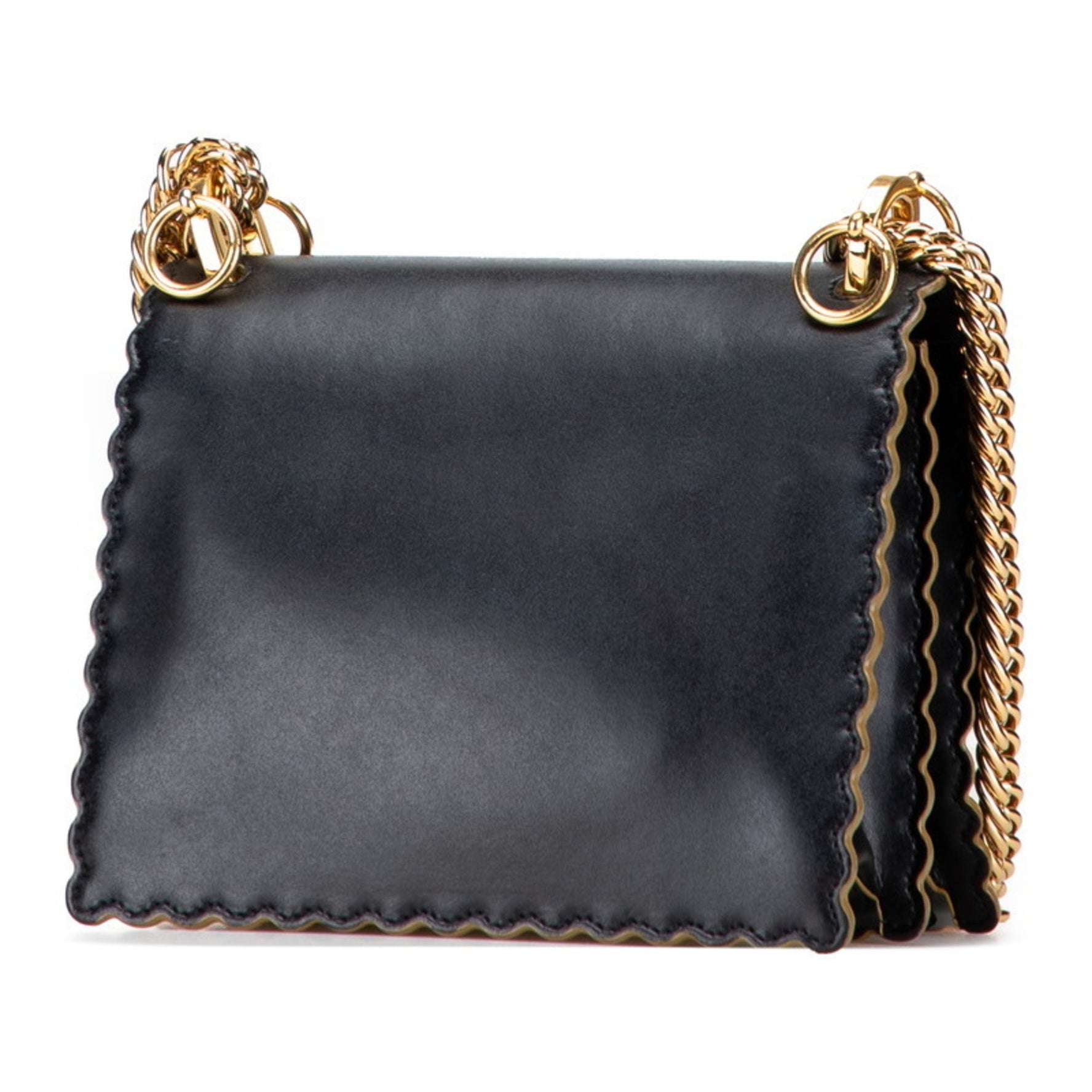 FENDI Canai Small Chain Shoulder Bag Leather