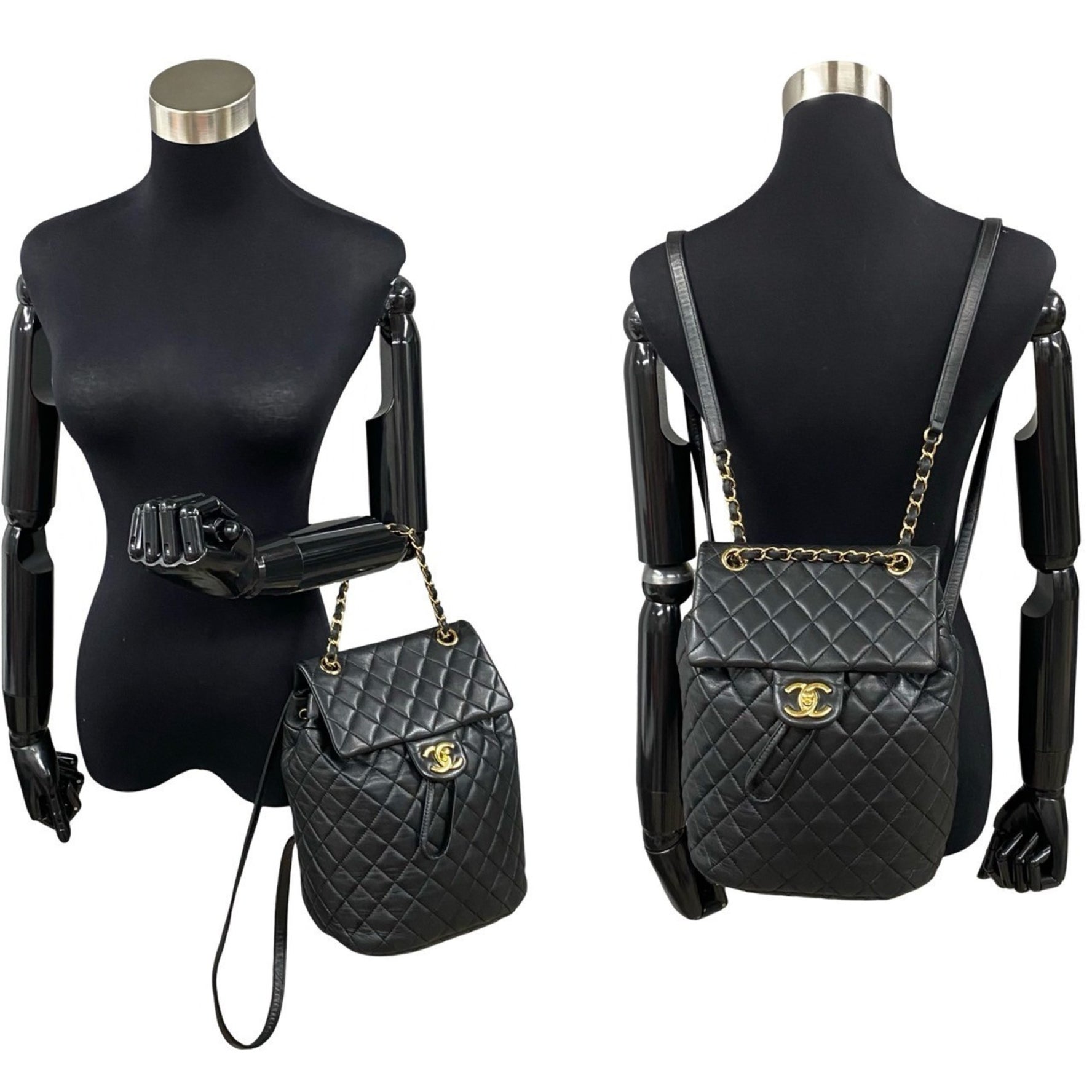 CHANEL Matelasse Coco Mark Lambskin Mini Backpack in