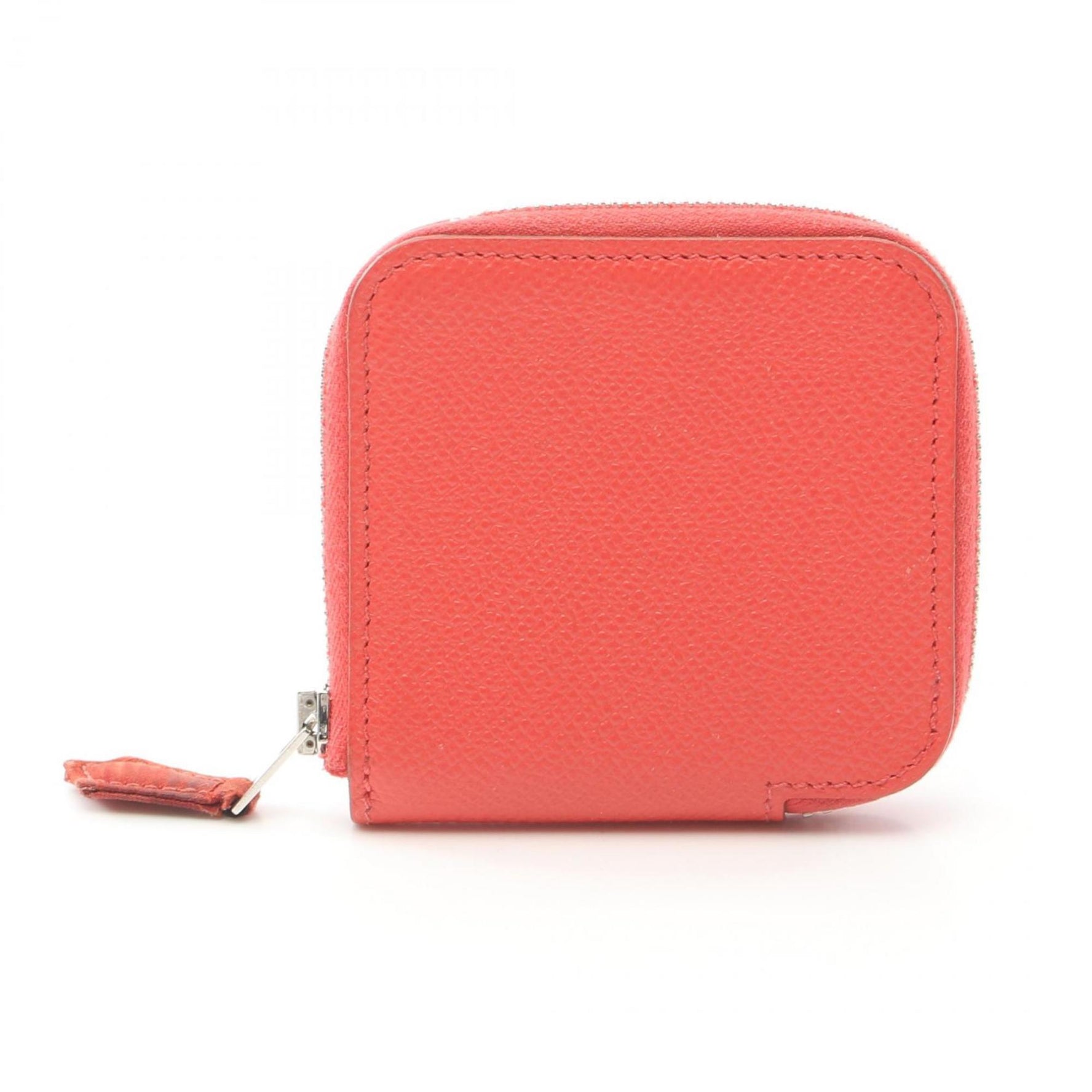 Hermes Azap Compact Mini Silk In Wallet/Coin Case Wallet Leather Epsom Red