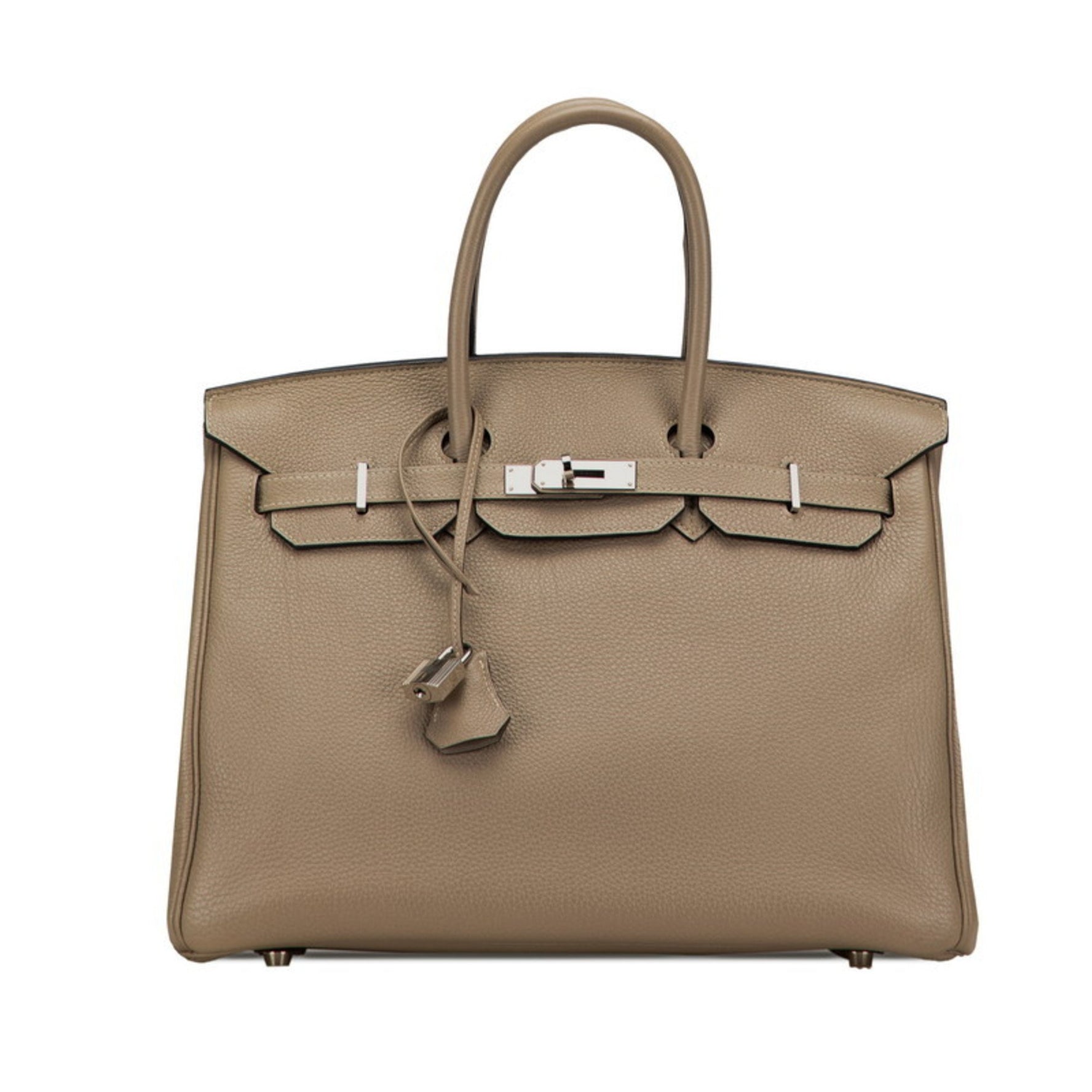 Hermès Birkin 35 Handbag, Tourtiere Gray, Silver Hardware, Togo Leather, Women's, HERMES