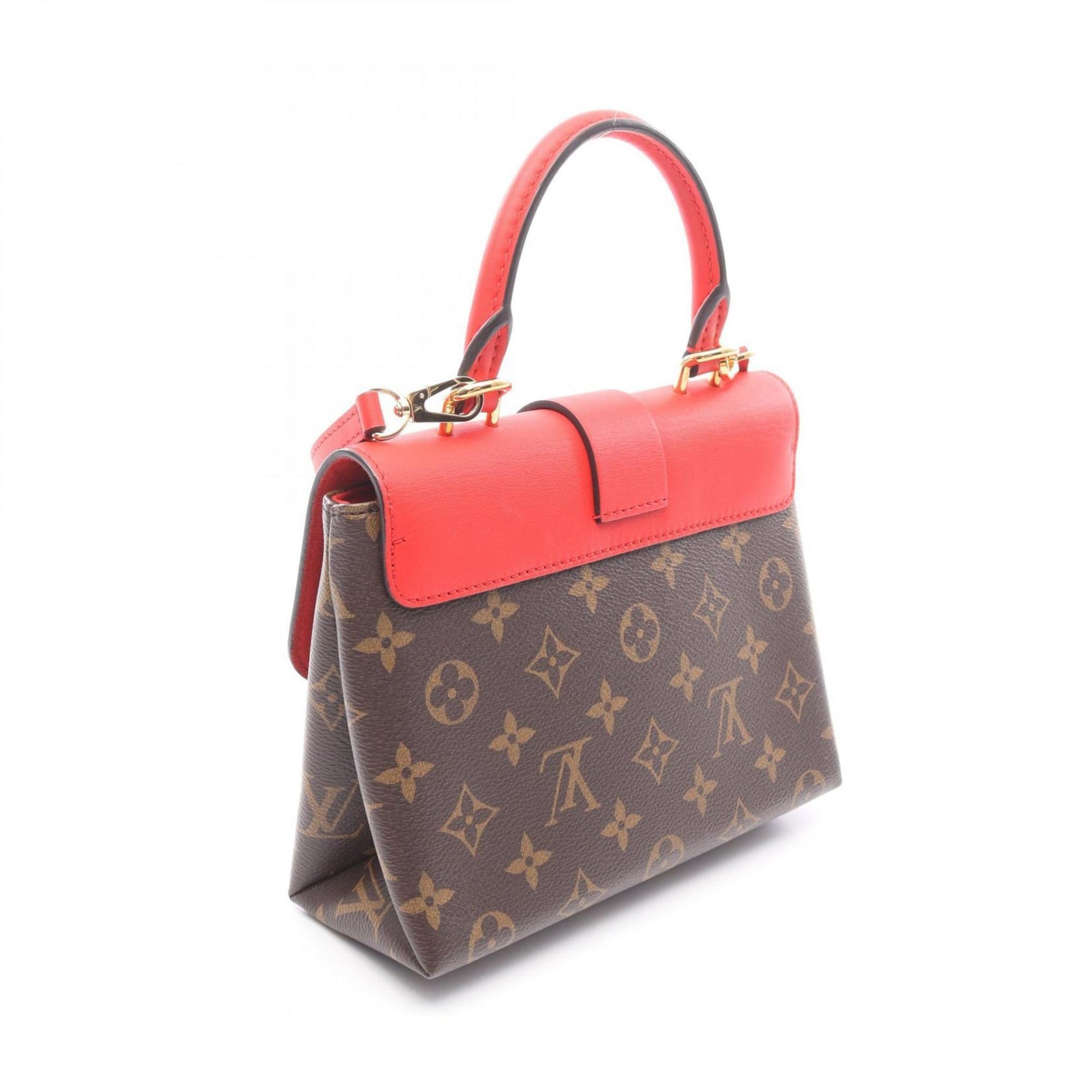 Louis Vuitton Rocky BB Monogram Coquelicot Handbag, Coated Canvas and Leather, Monogram, Brown Red