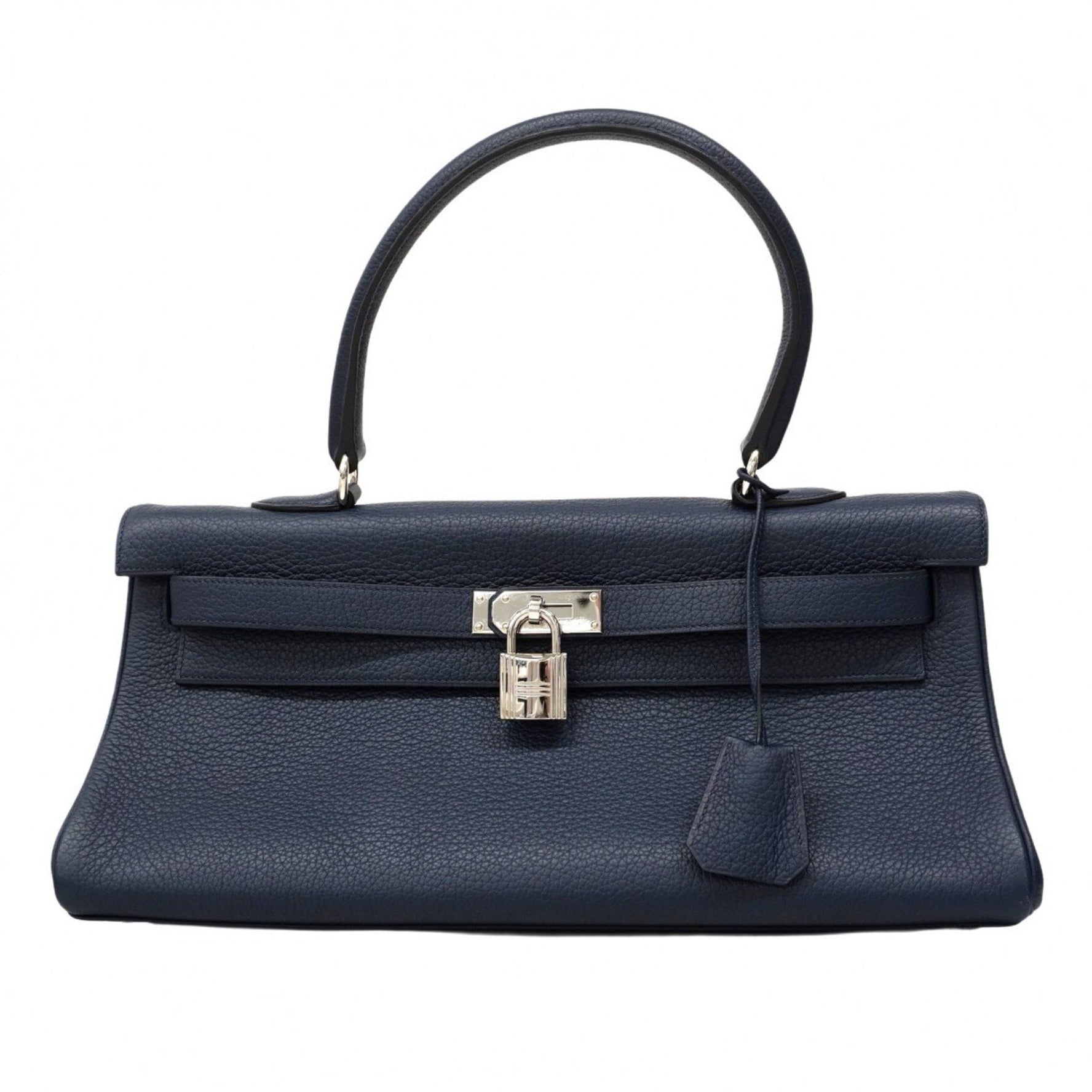 Hermes Hermès Shoulder Bag, Birkin, Taurillon Clemence Blue Nuit, □M Stamp, Men's/Women's