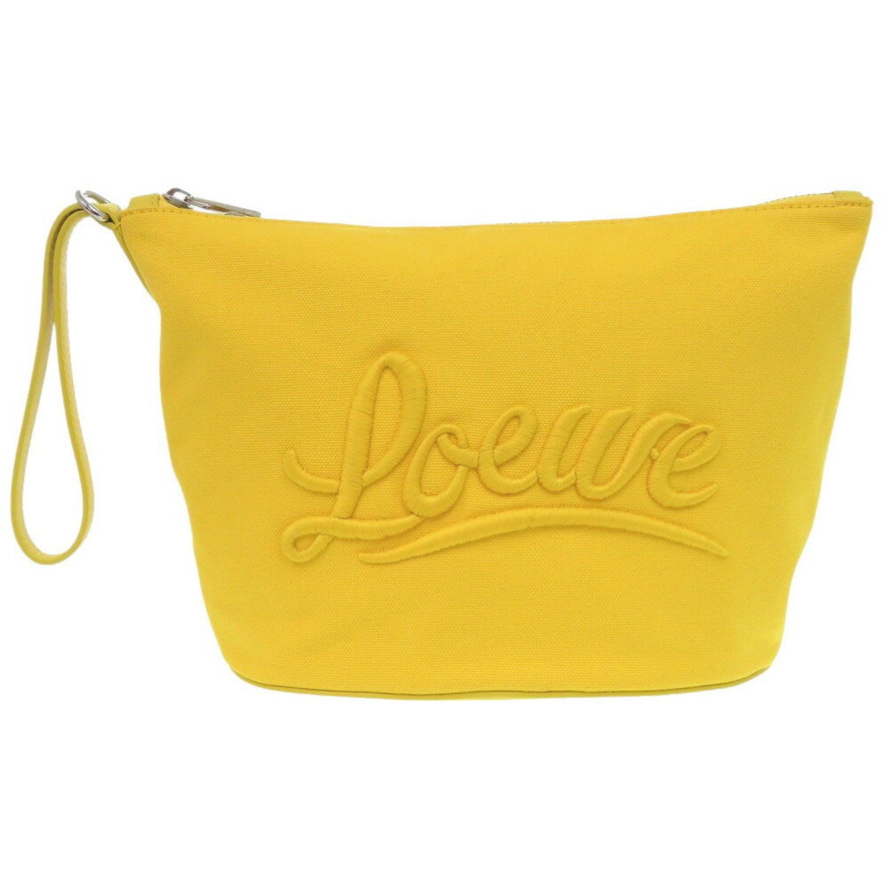 LOEWE Tick Pouch Canvas Clutch Bag
