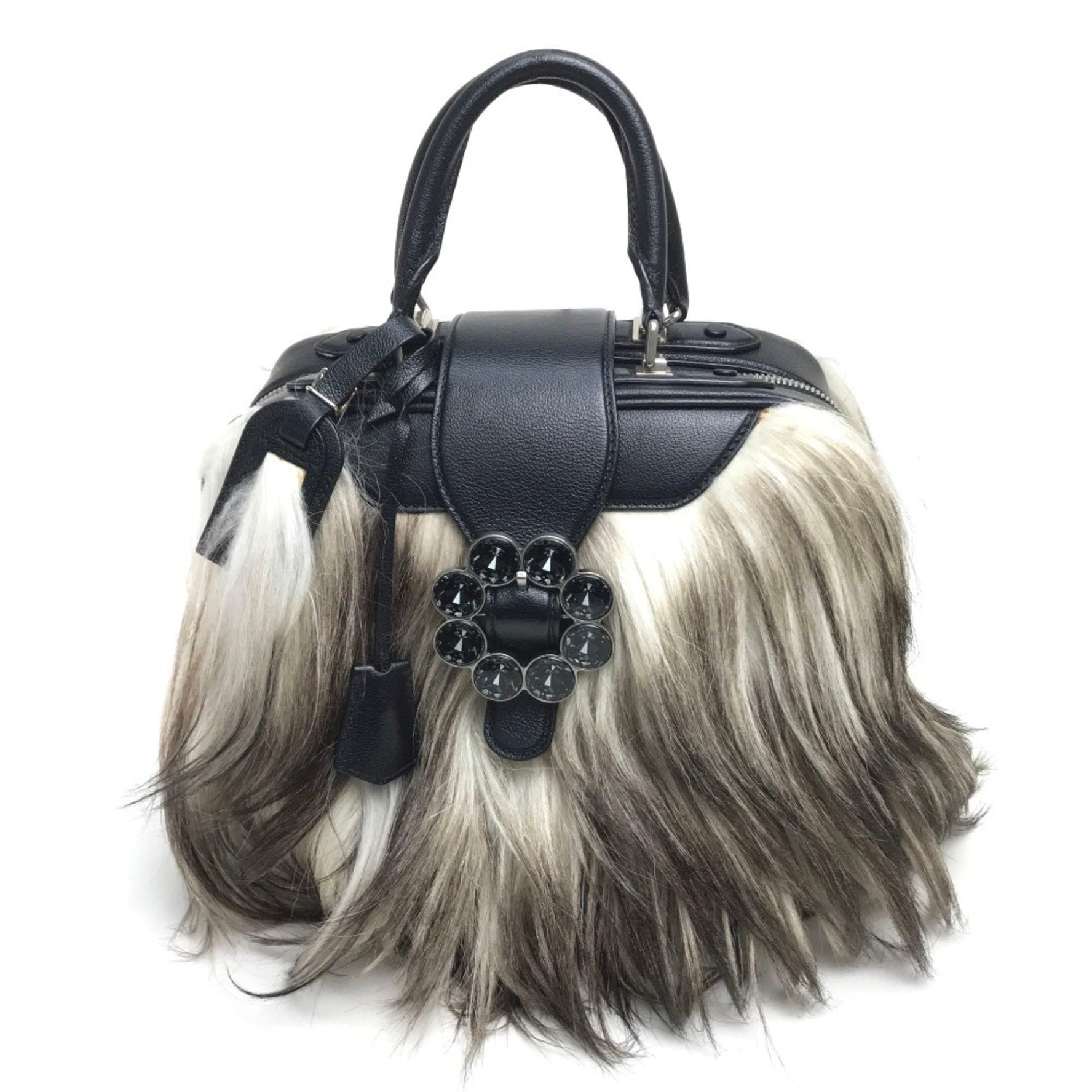 Louis Vuitton fur Hand Bag Noir