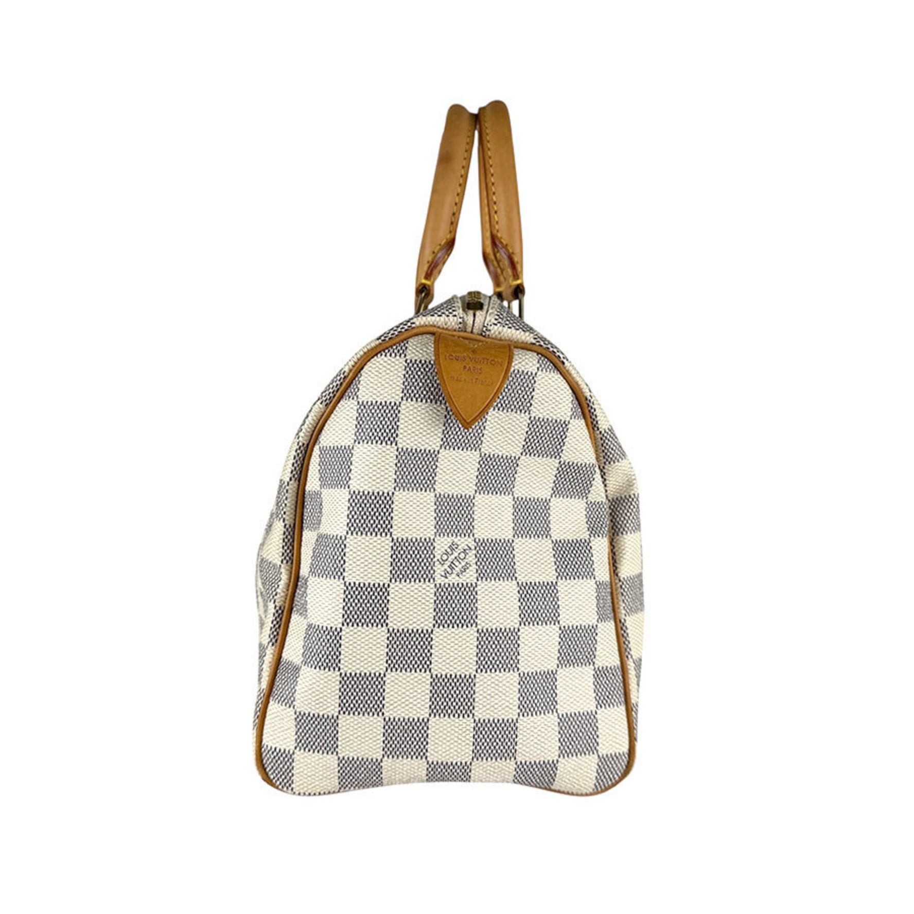 Louis Vuitton Damier Azur Speedy 25 Handbag in Ivory Canvas
