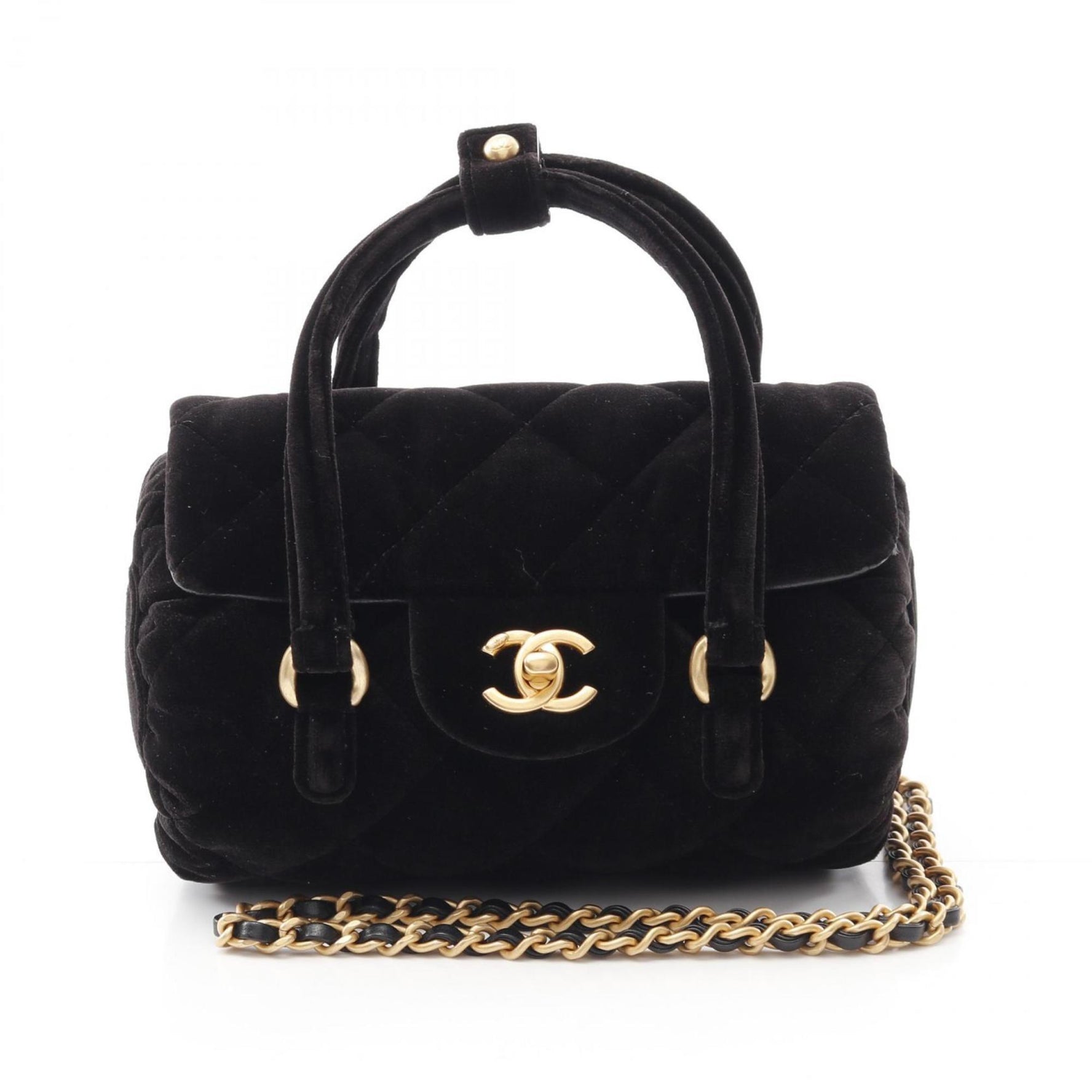 CHANEL Matelasse Shoulder Bag, Fabric