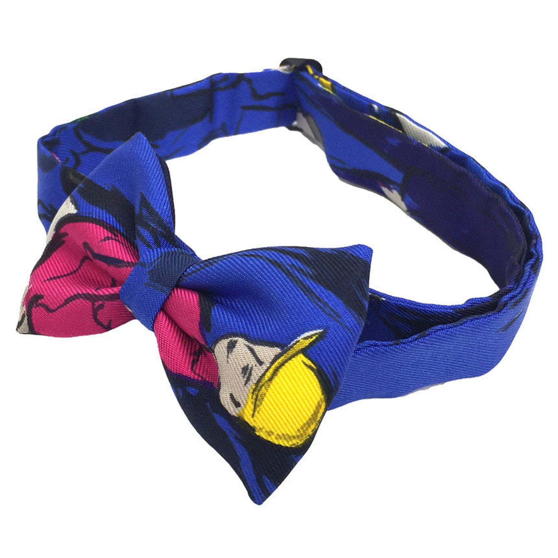 HERMES NOEUD PAPILLON Paddock Bowtie Choker Bracelet 100% Silk Preserved