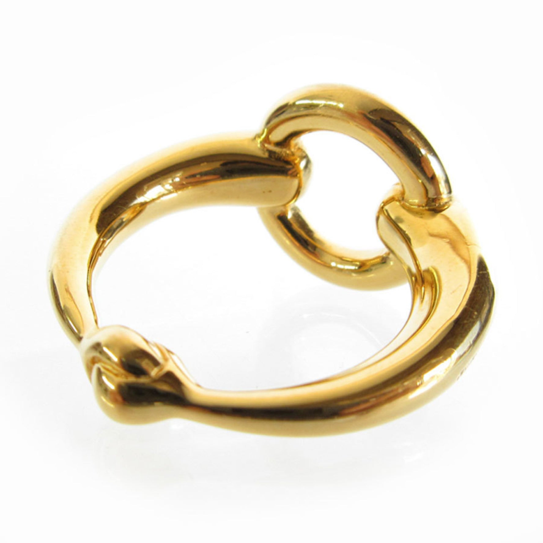 Hermes scarf muffler ring metal ladies
