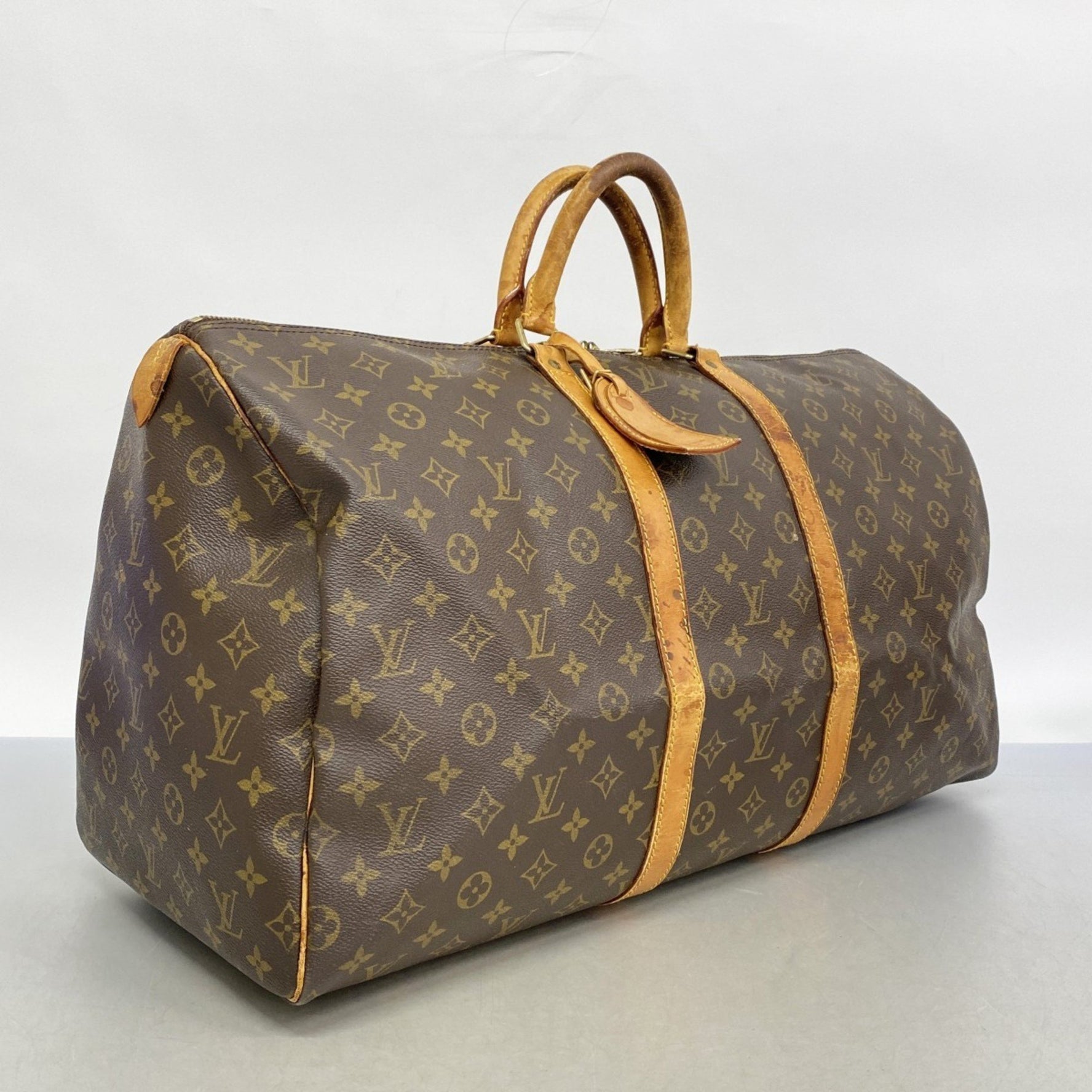 Louis Vuitton Monogram Keepall 55 Boston Bag Men's and