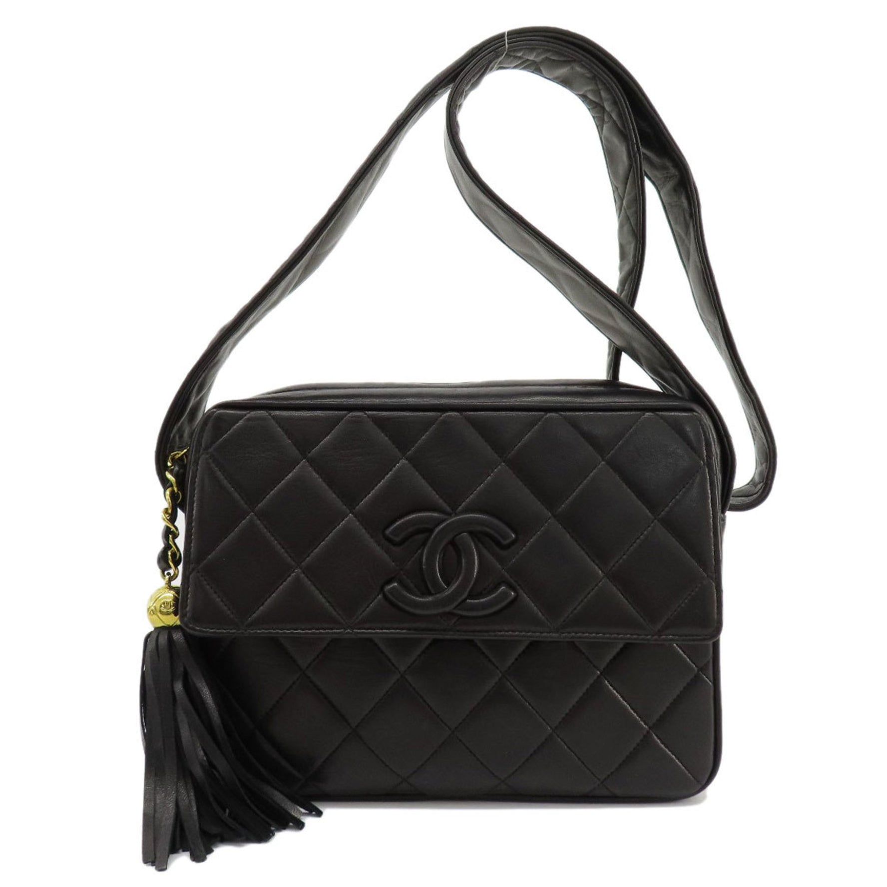 CHANEL Matelasse Shoulder Bag Lambskin