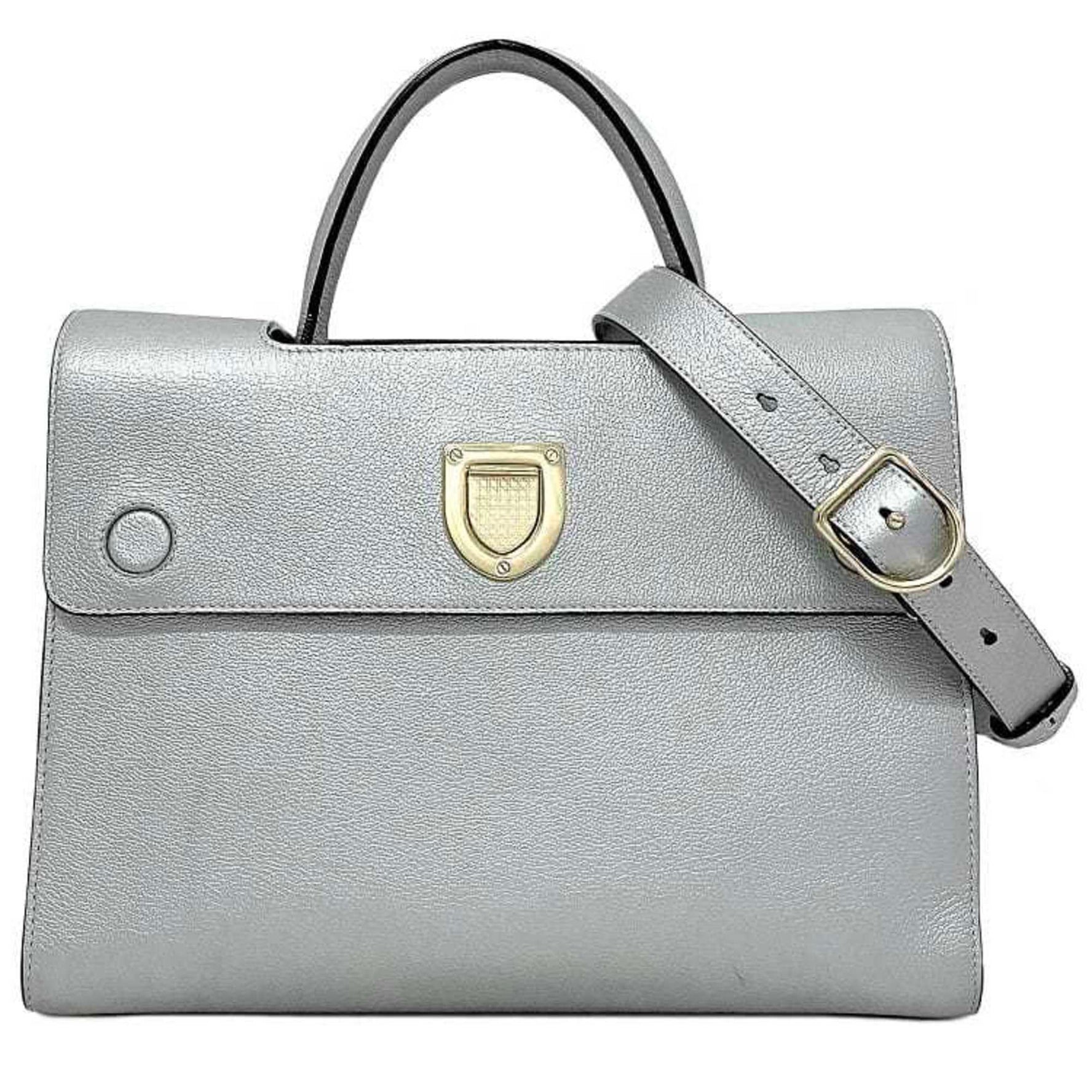 Christian Dior Ever Bag Gold Handbag Leather GP Tote Shoulder