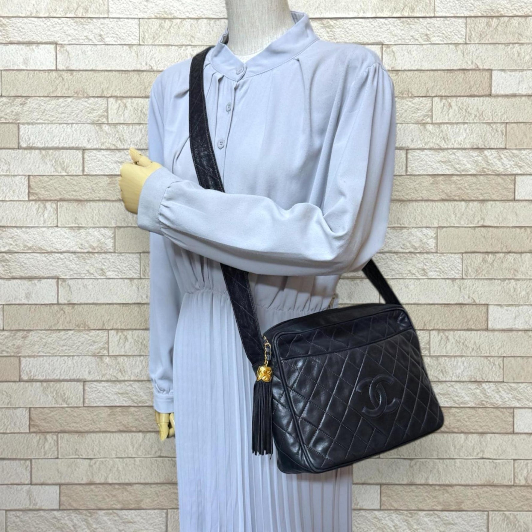 Chanel Matelasse Shoulder Bag, Lambskin, Tassel